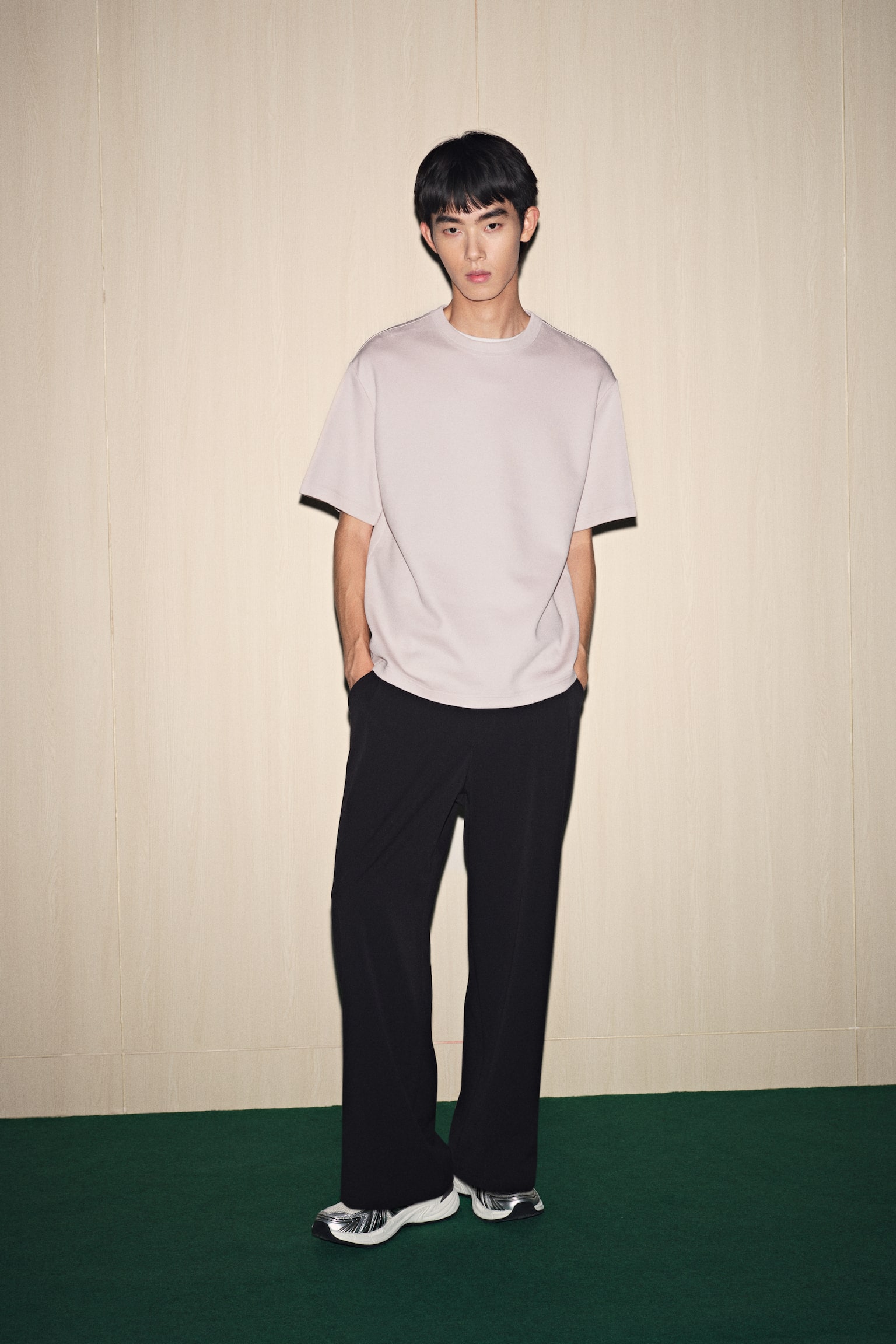 寬鬆剪裁T恤 - 粉紅色/黑色 - 4