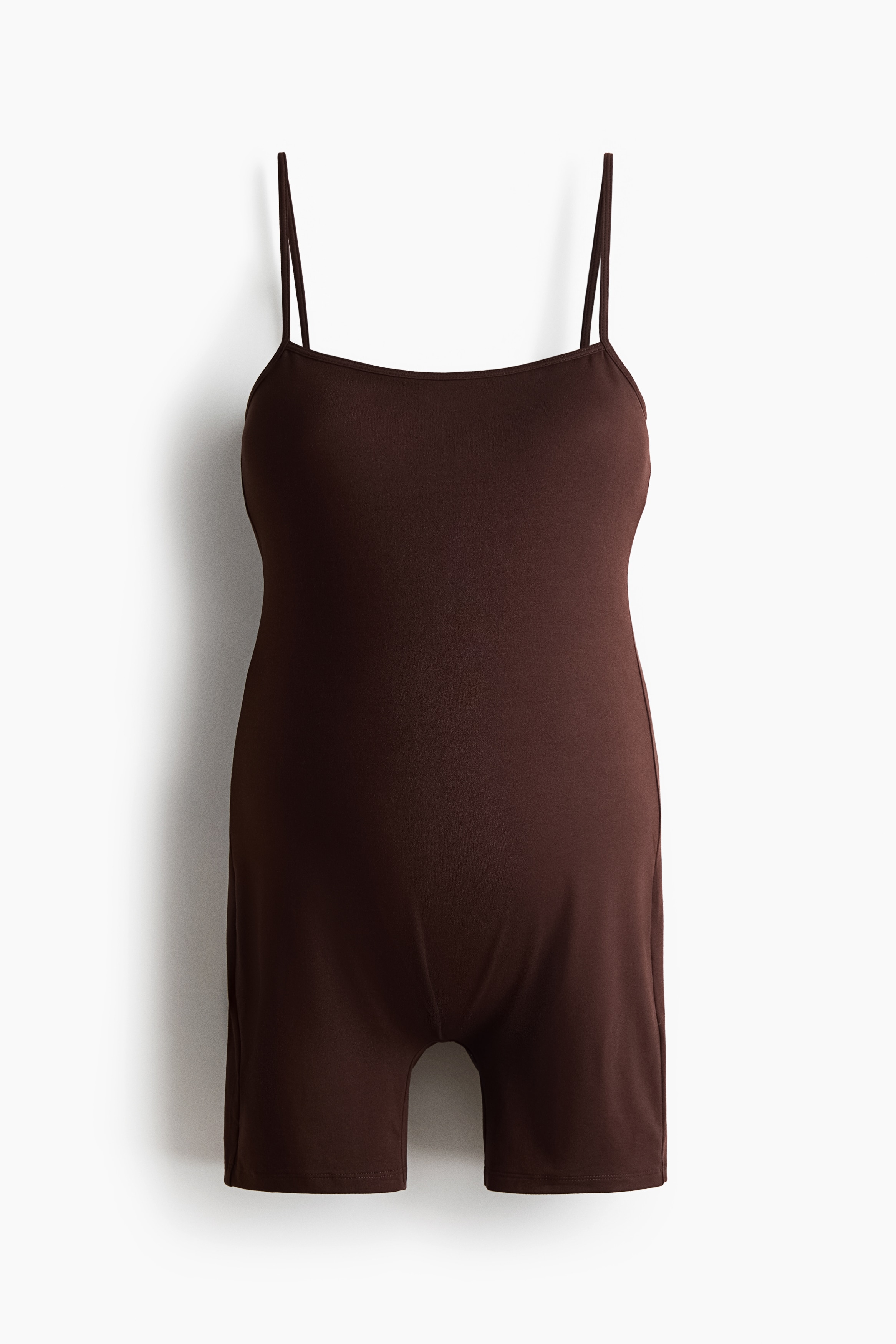 MAMA Tuta con reggiseno integrato - Marrone scuro