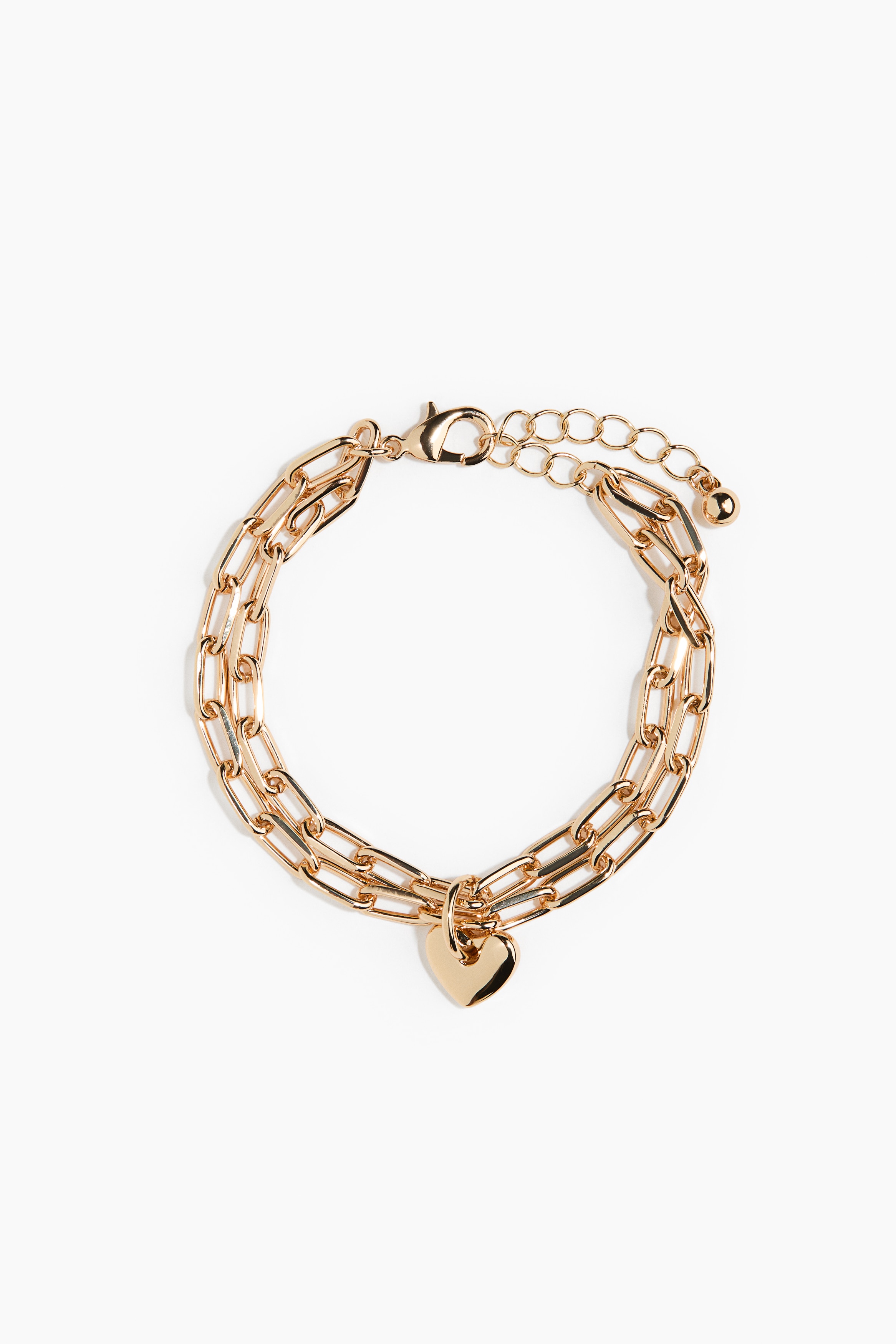 Dubblerat berlockarmband - Guld