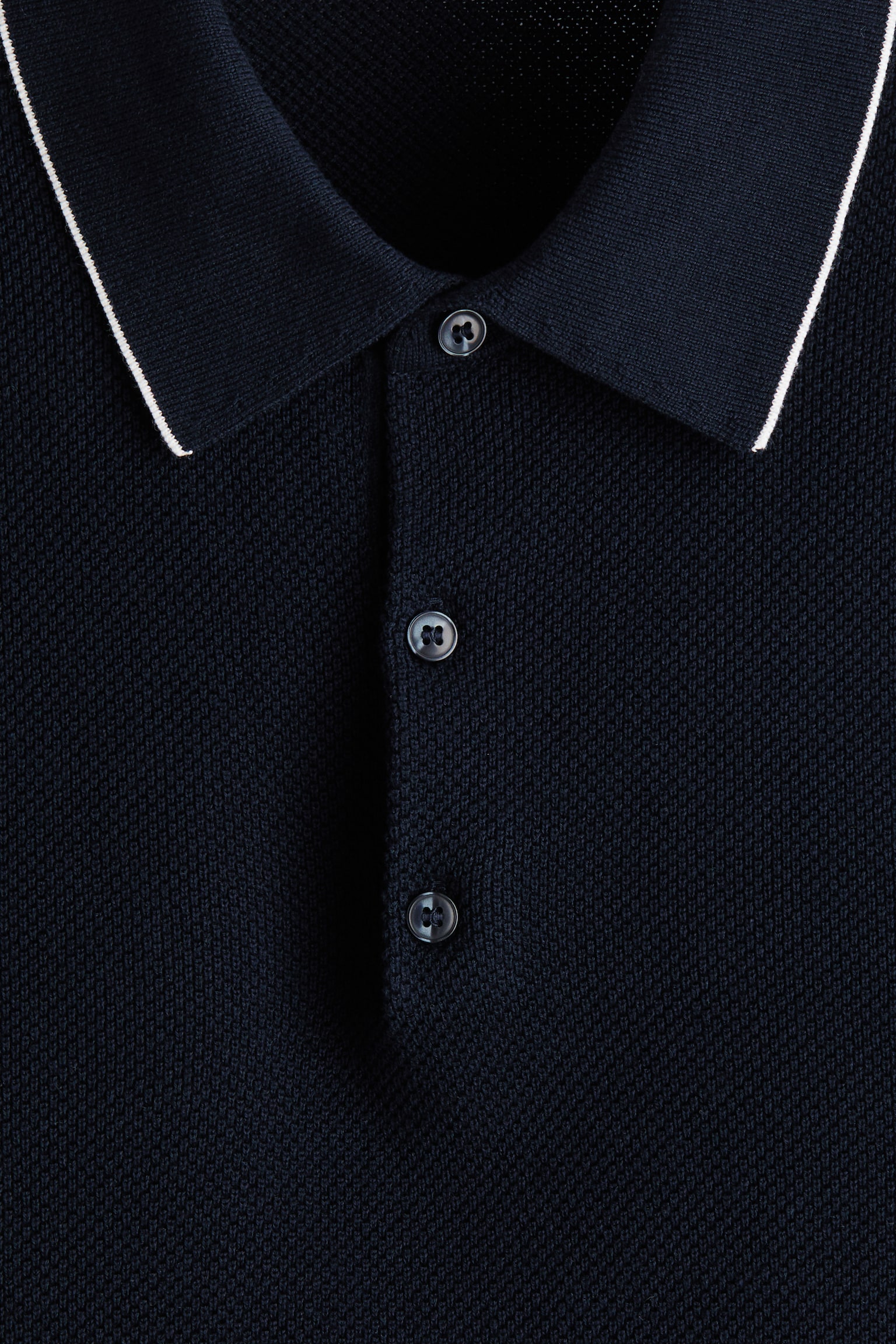 Slim Fit Polo shirt - Dark blue/White - 6