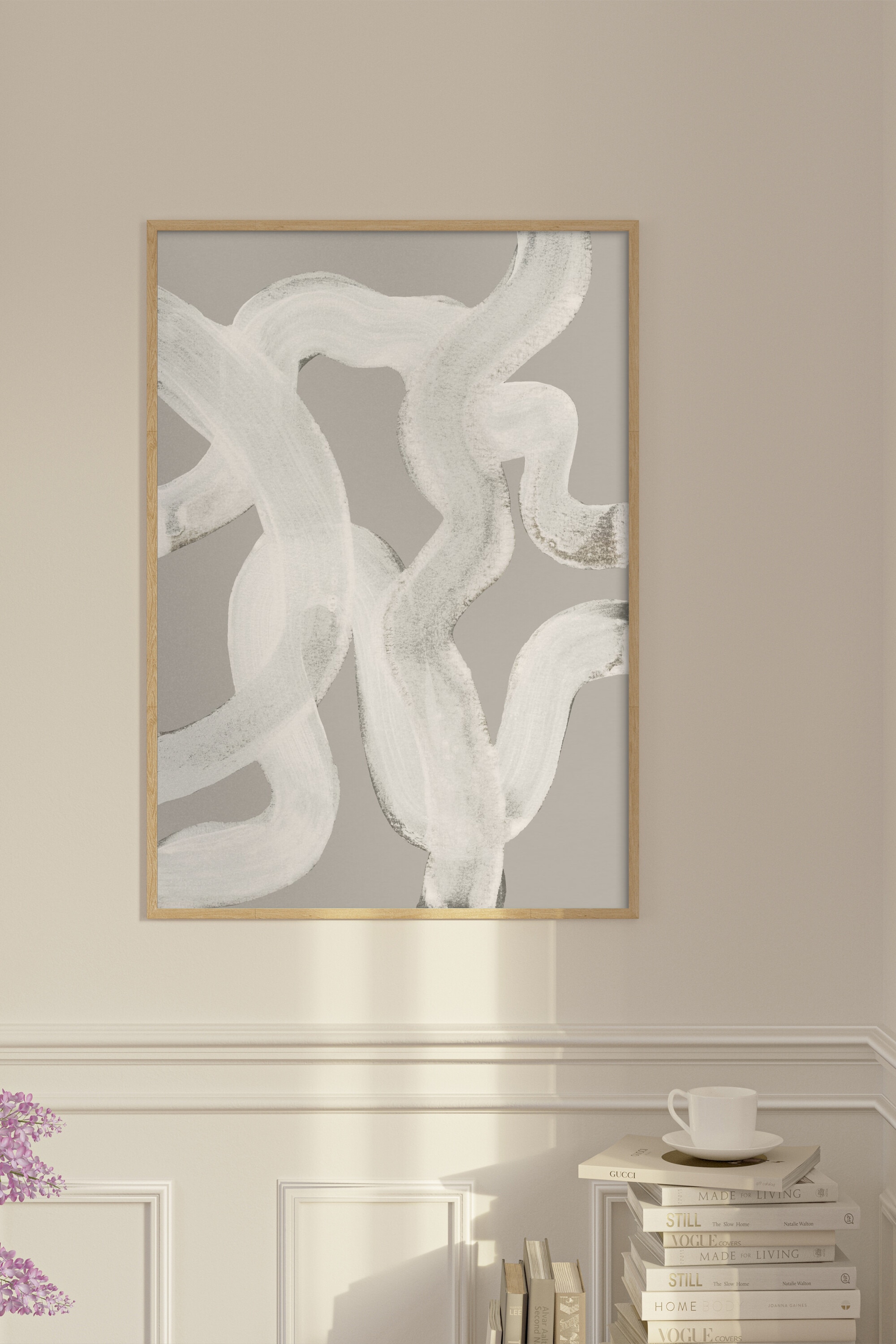 Mareike Bohmer - Abstract Brush Strokes 65y - Flerfarvet