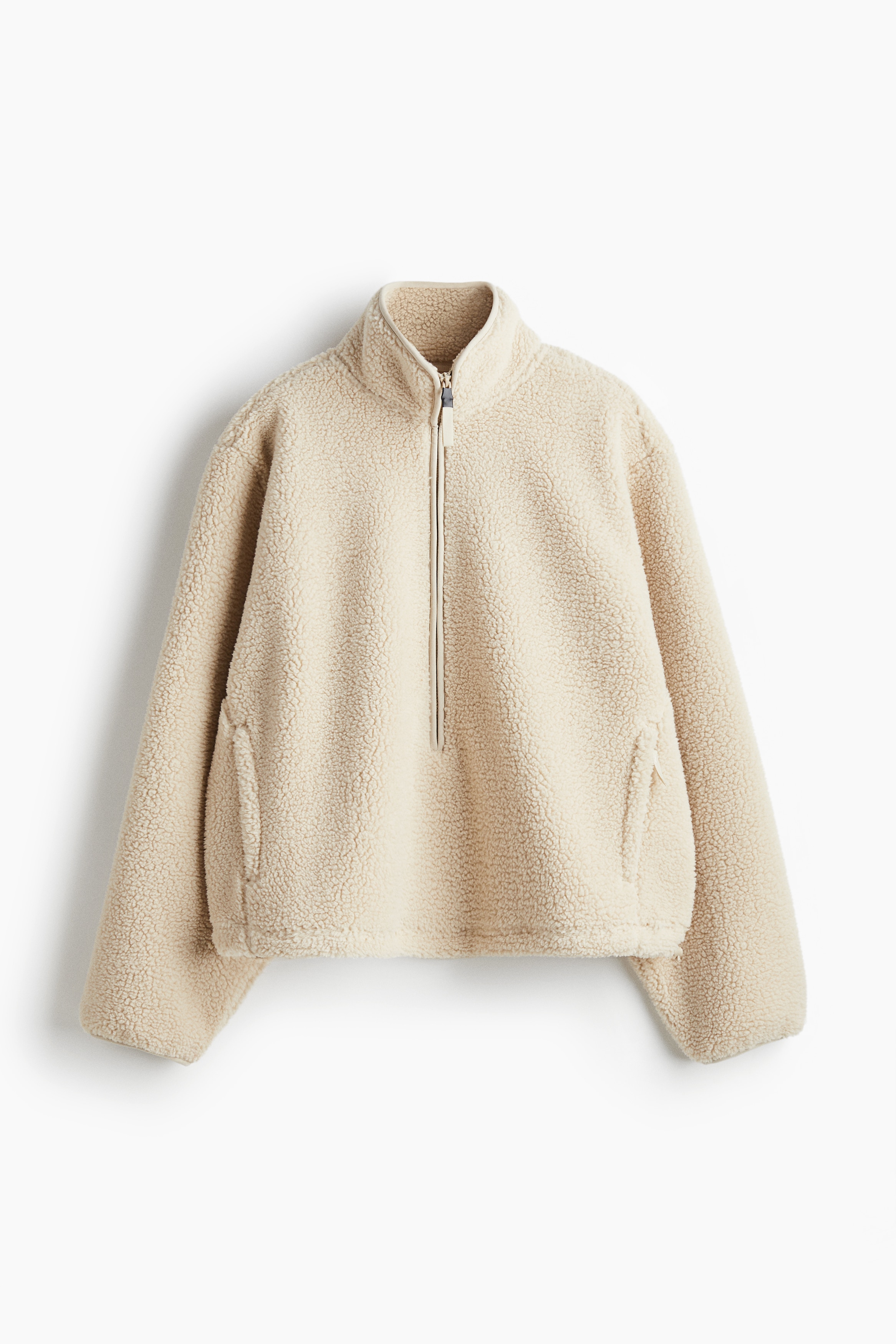 Αθλητική μπλούζα από συνθετικό μαλλί προβάτου - Μπεζ/Μουντό πράσινο