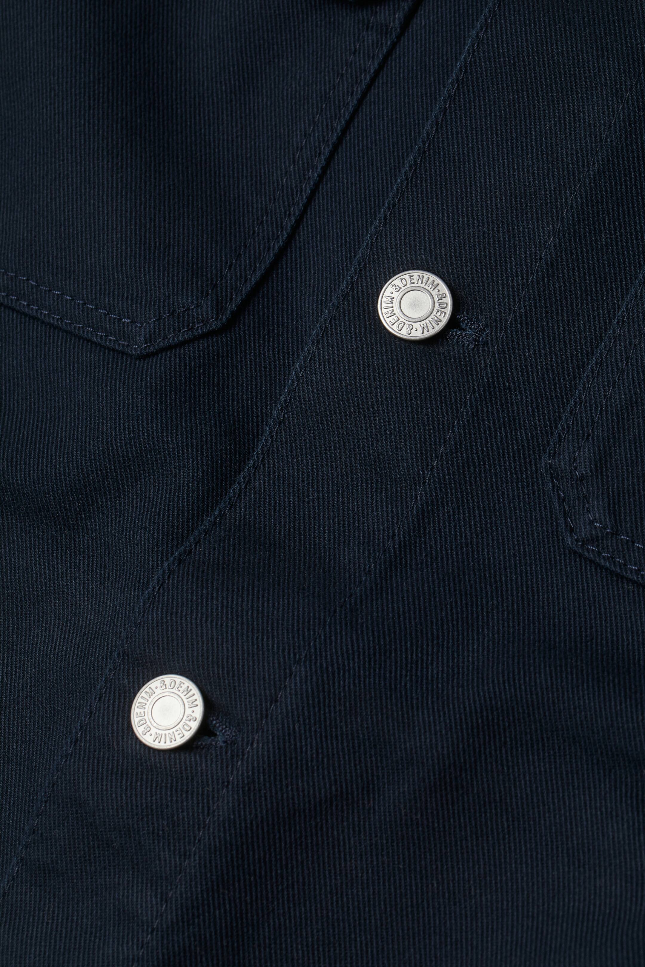 Cotton twill jacket - Long sleeve - Navy blue - Men | H&M GB