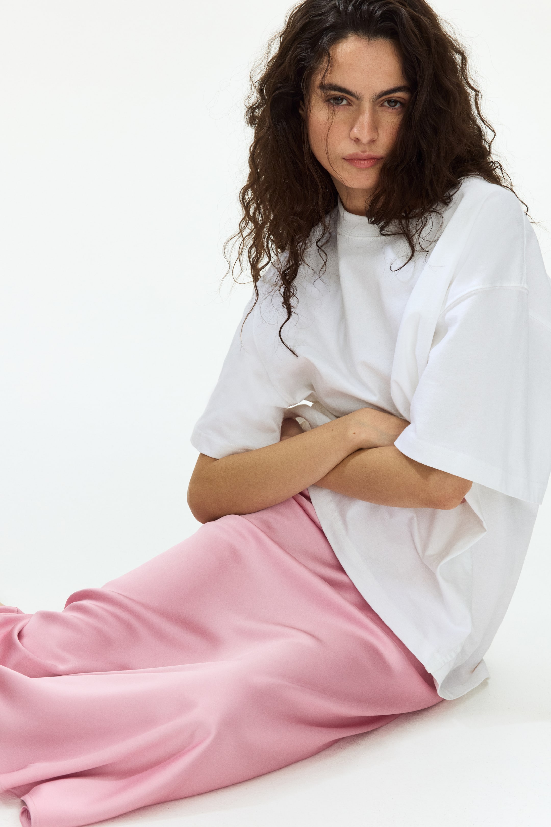 Grotere afbeelding bekijken: Midirok - Roze - DAMES | H&M NL 1