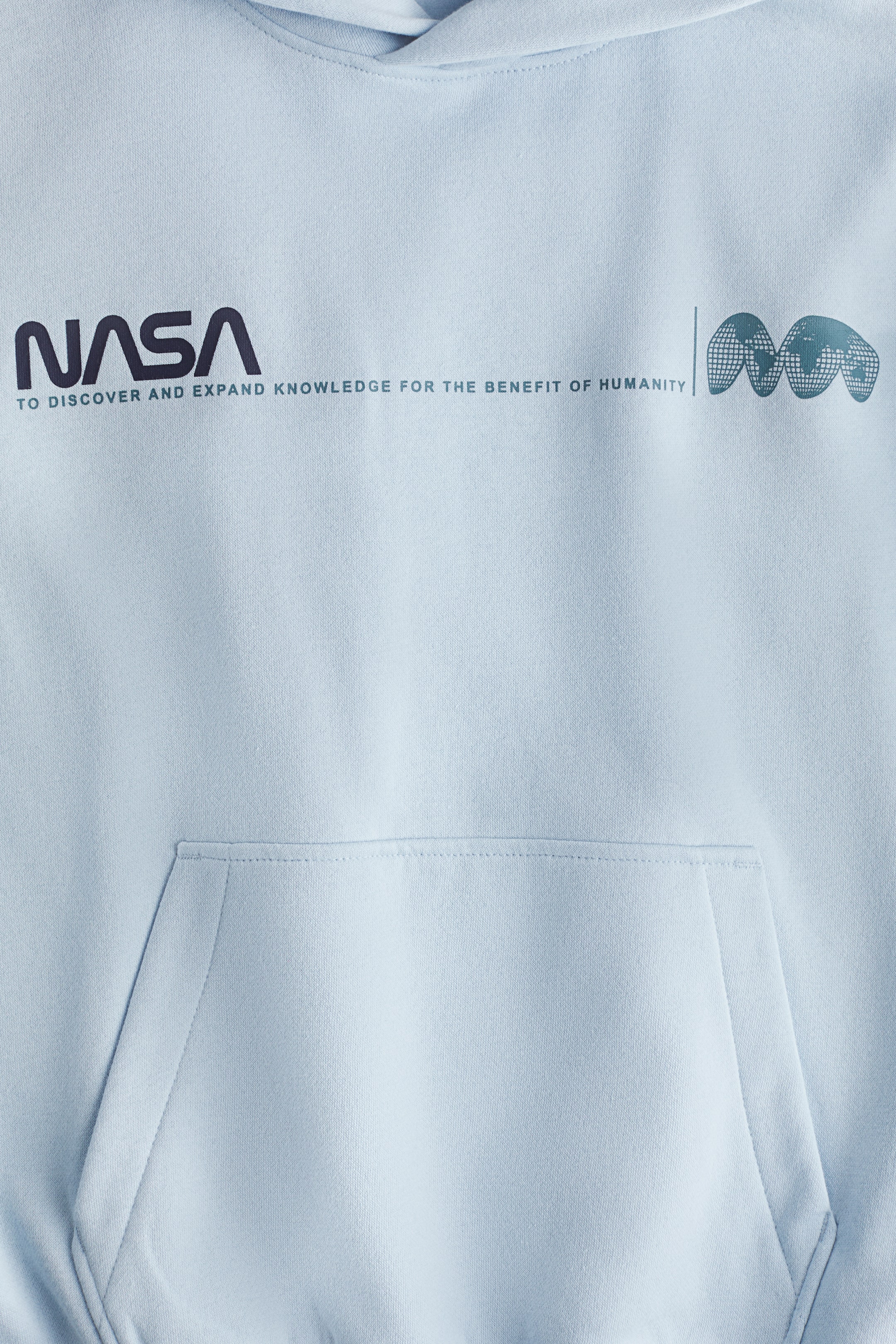 Ampliar la imagen: Sudadera con gorro - Azul claro/NASA - Kids | H&M MX 3