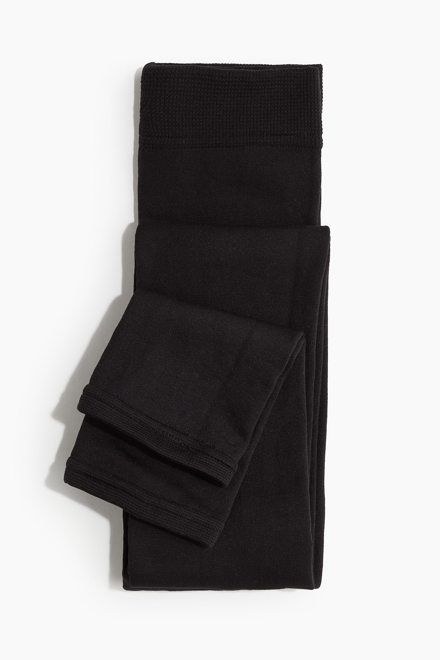 Fleece leggings - Black/Grey - 2