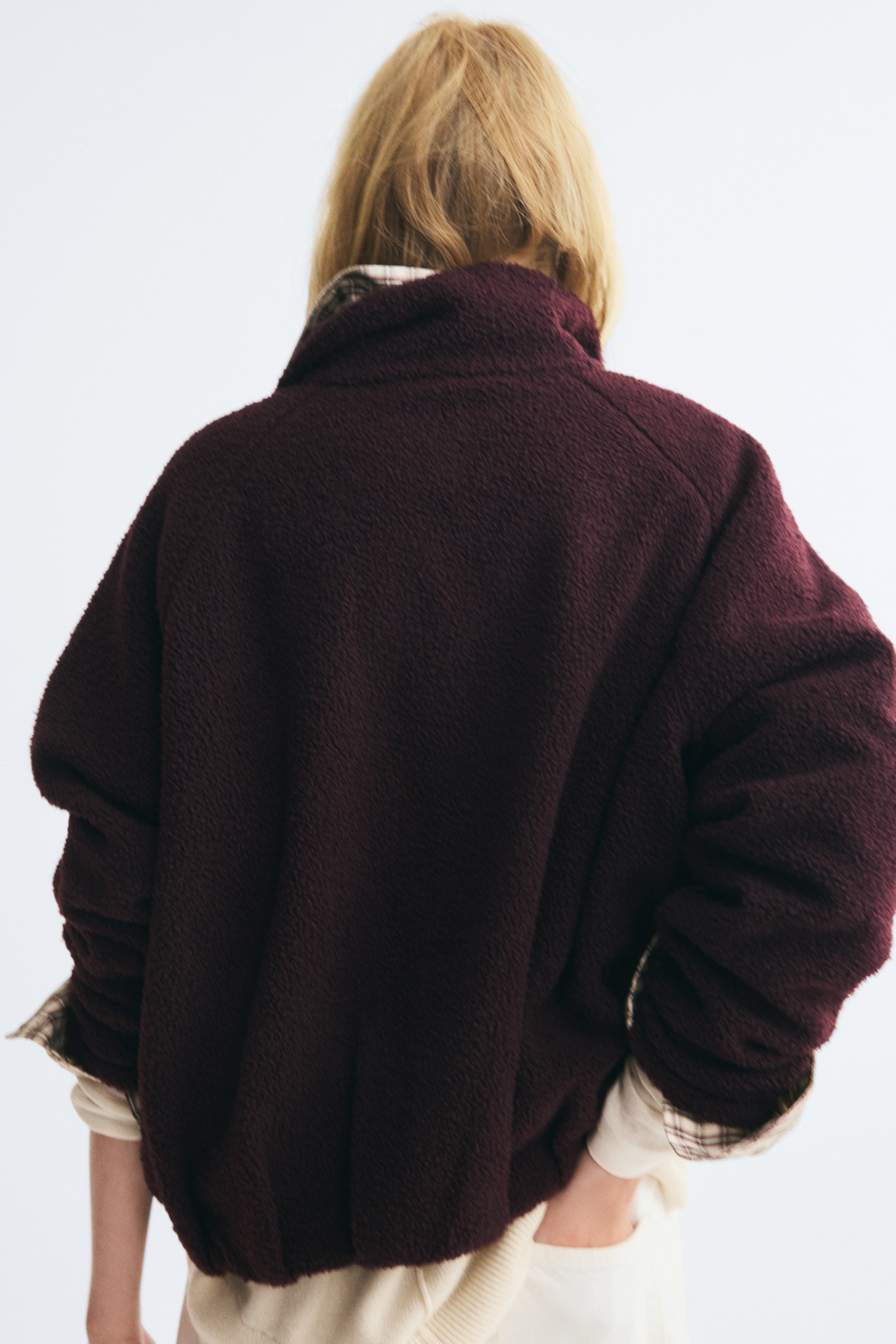 Veste en tissu peluche