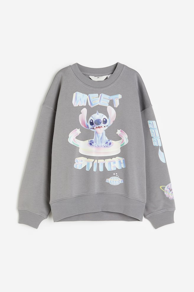 Oversized sweatshirt - Grey/Lilo & Stitch - 1