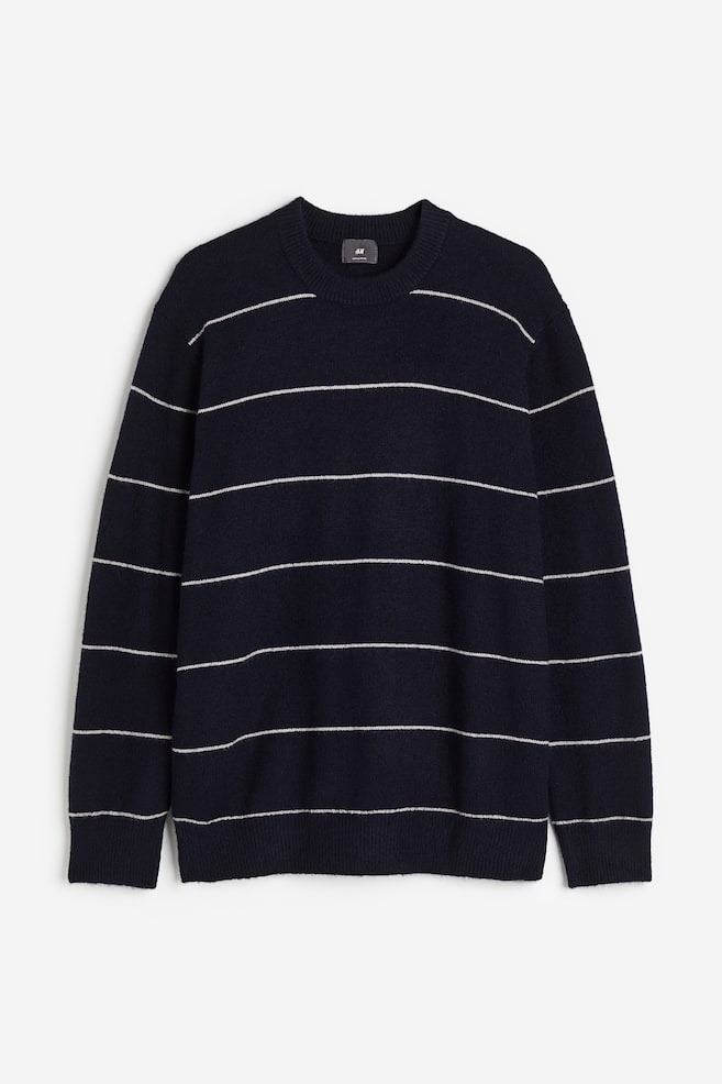 Regular Fit Fine-knit jumper - Dark blue/Striped/Grey marl/Striped/Beige marl/Dark blue - 2