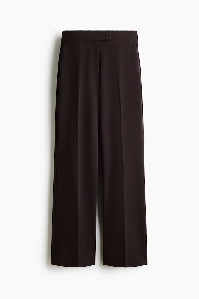 Bootcut-broek - Donkerbruin/Zwart/Donkertaupe/Donkergrijs gemêleerd/Donkerbeige/dogtoothdessin/Bordeauxrood/Donkerbruin/Donkergrijs/krijtstrepen/Greige gemêleerd - 1