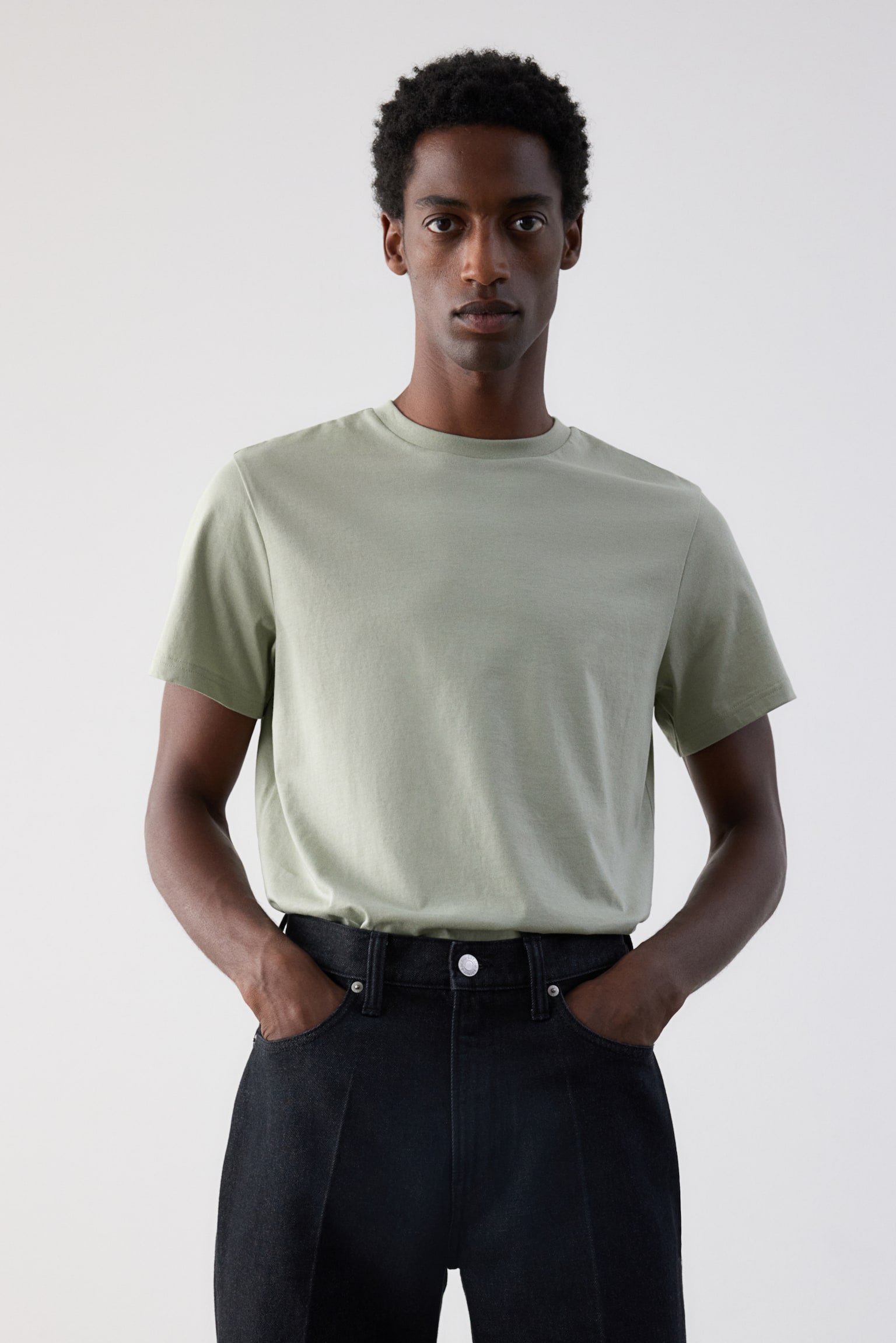 Regular Fit T-shirt - Light green/Black/Light beige/Dark blue/Burgundy/Dark grey/Forest green/Grey marl/Light beige/Dark brown/Black marl/Turquoise/Light green/Pink/Dark aubergine/White/Khaki green/Blue - 5