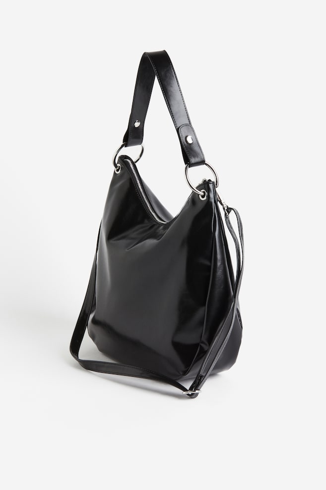 Hobo bag - Black/White/Black/Light beige/dc - 2