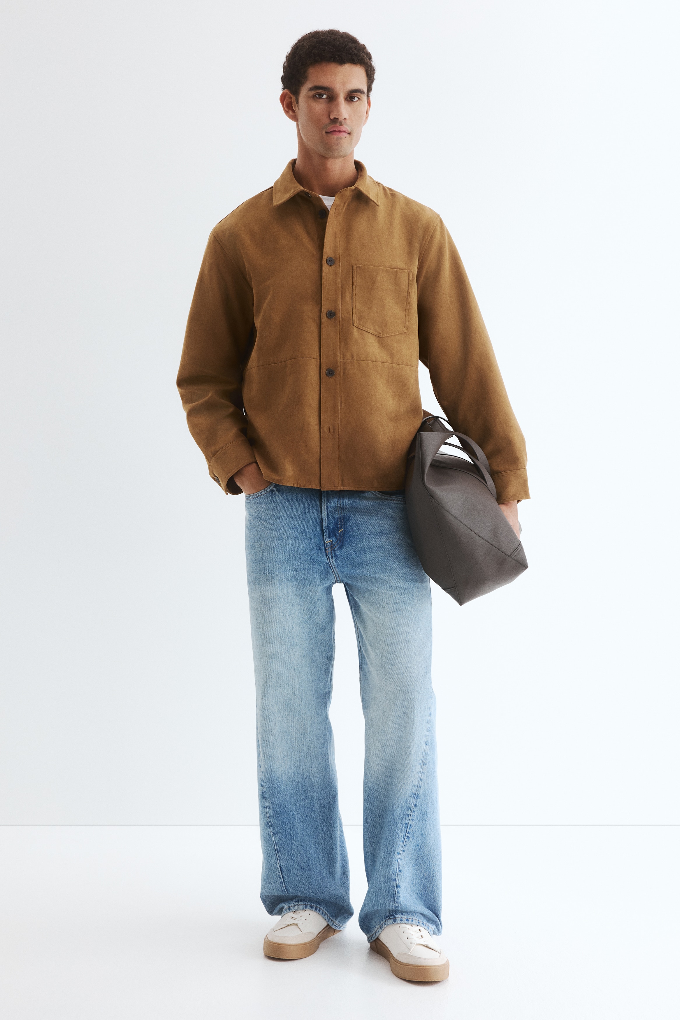 H & M - レギュラーフィットオーバーシャツ - ベージュ H & M - レギュラーフィットオーバーシャツ - ベージュ