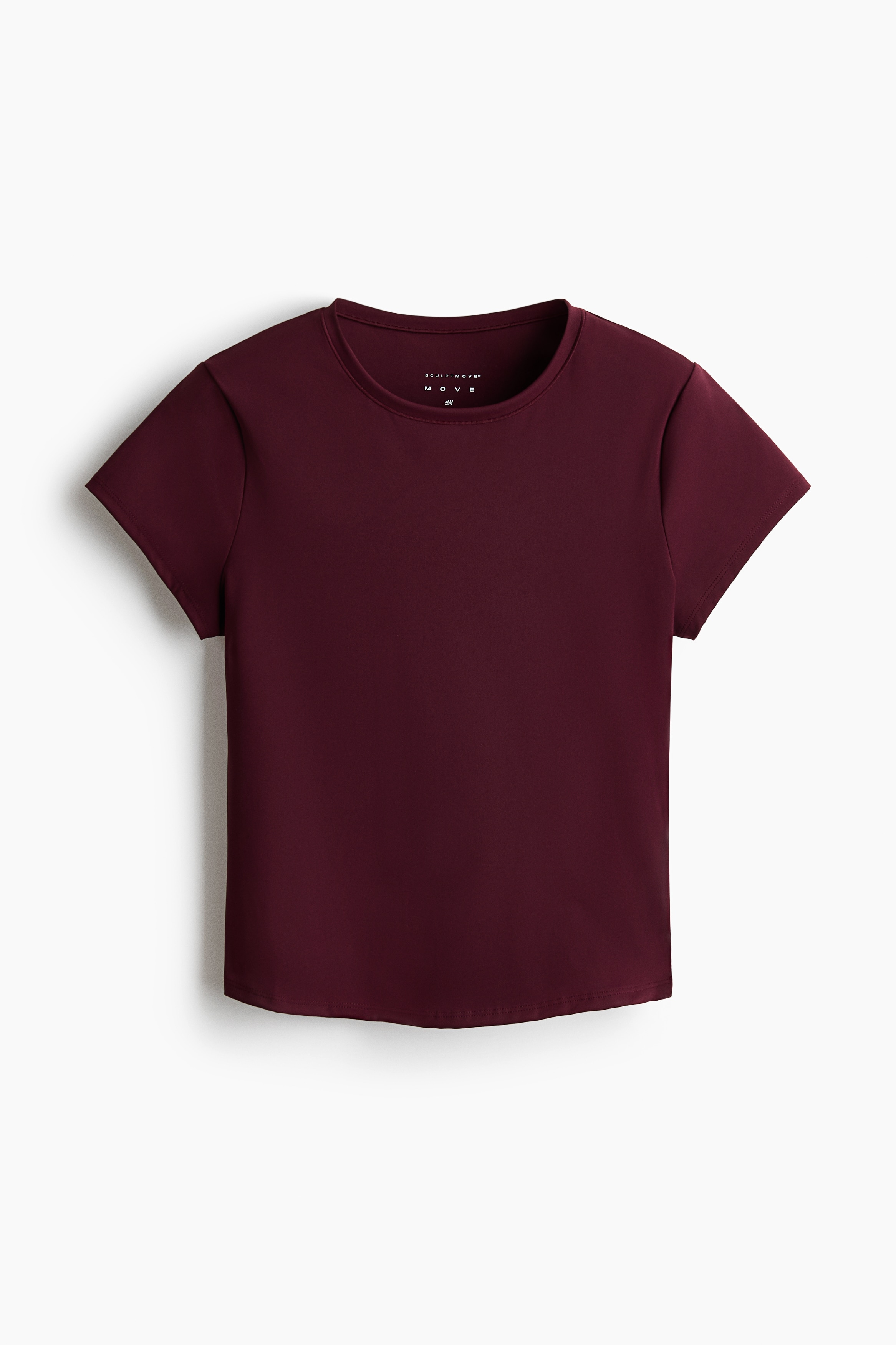 Sport-T-shirt met SculptMove™ - Kersenrood/Wit/Zwart