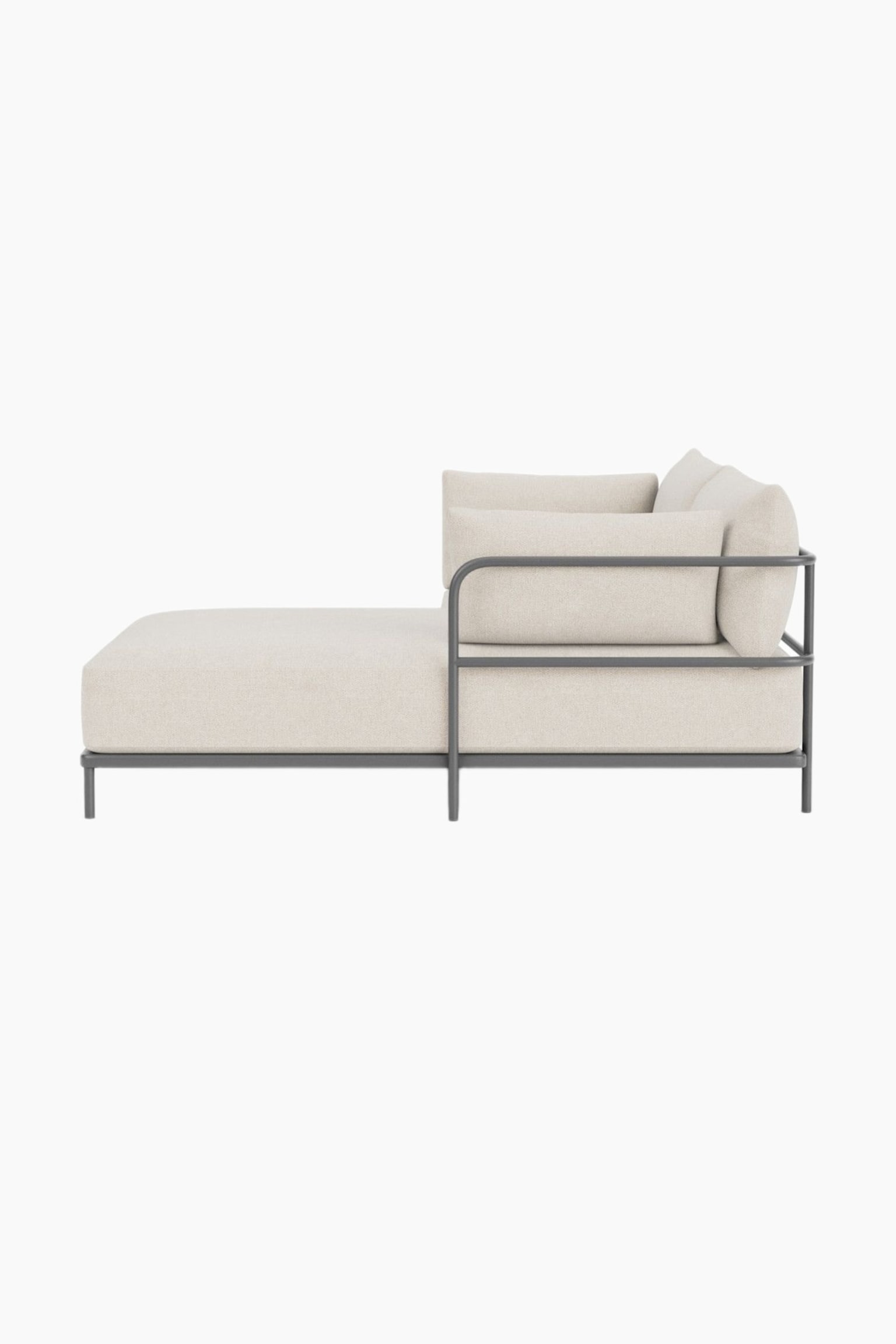 Vincent Gartensofa 3-sitzer Chaise Rechts-Martinique - 5
