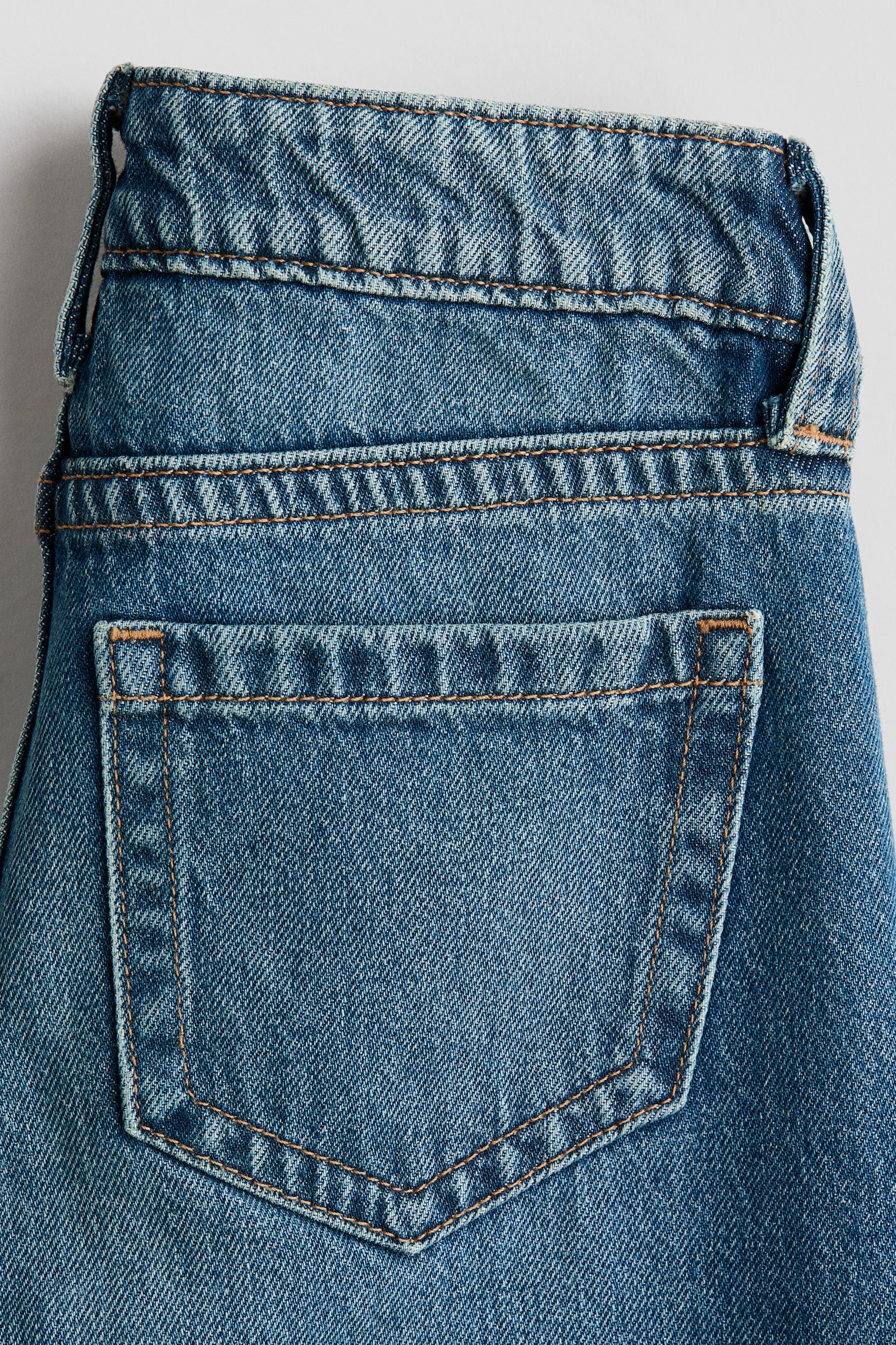 Baggy Wide Leg Jeans - Denim blue/Bow - 2