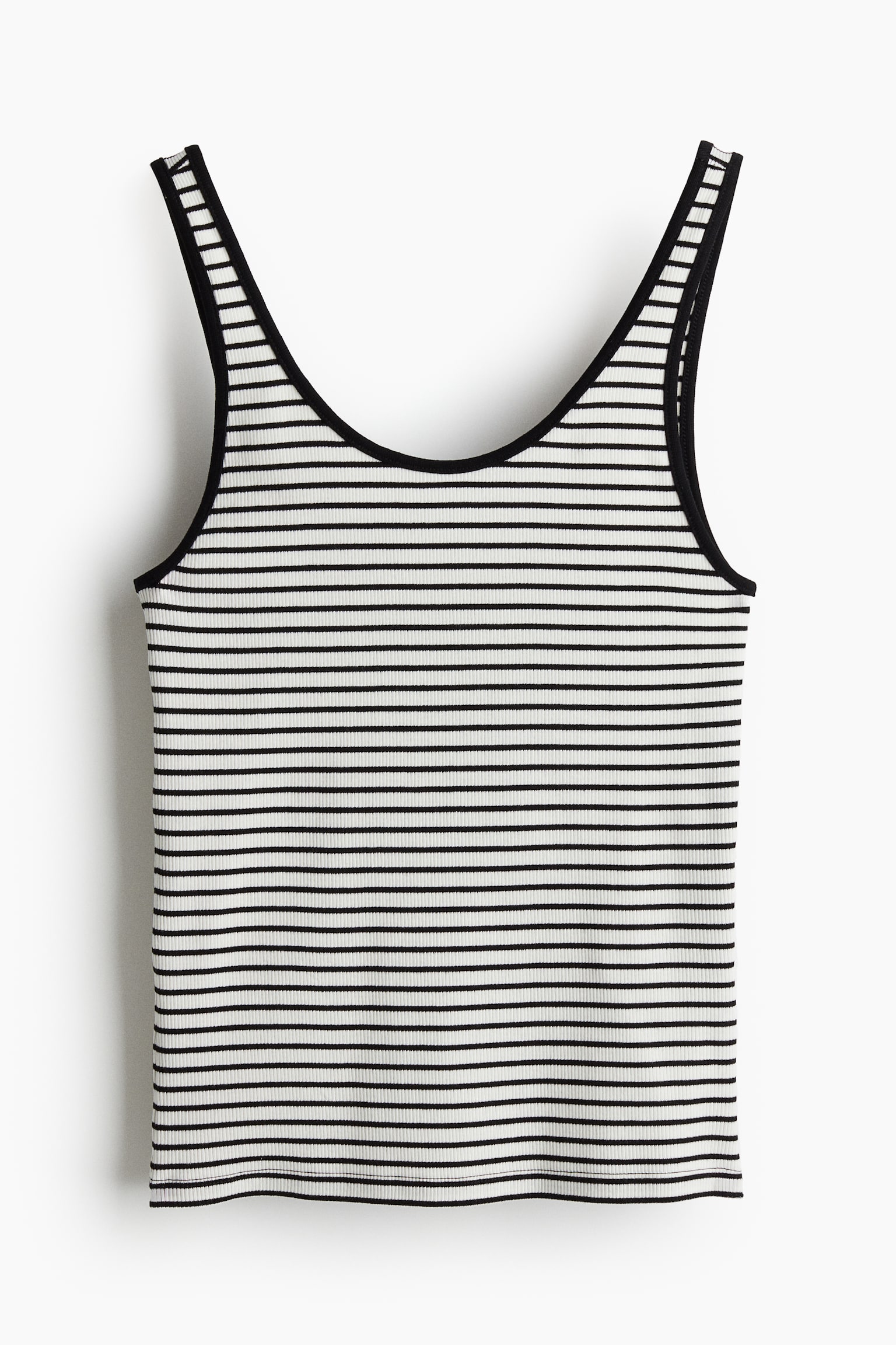 Rib Tank - White/Black stripe/White/Black/Beige/Light beige - 2