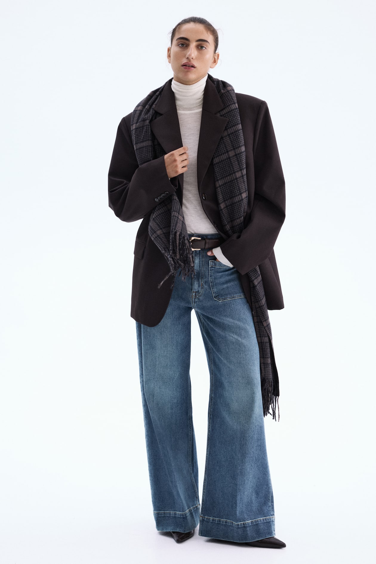 Wide High Jeans - Azul denim - MUJER | H&M ES