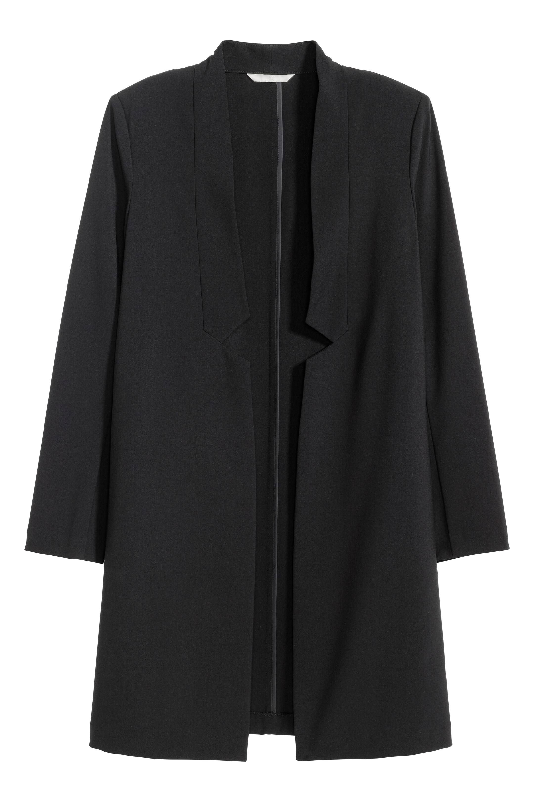 Agrandir l'image: Blazer long - Noir - FEMME | H&M FR 1