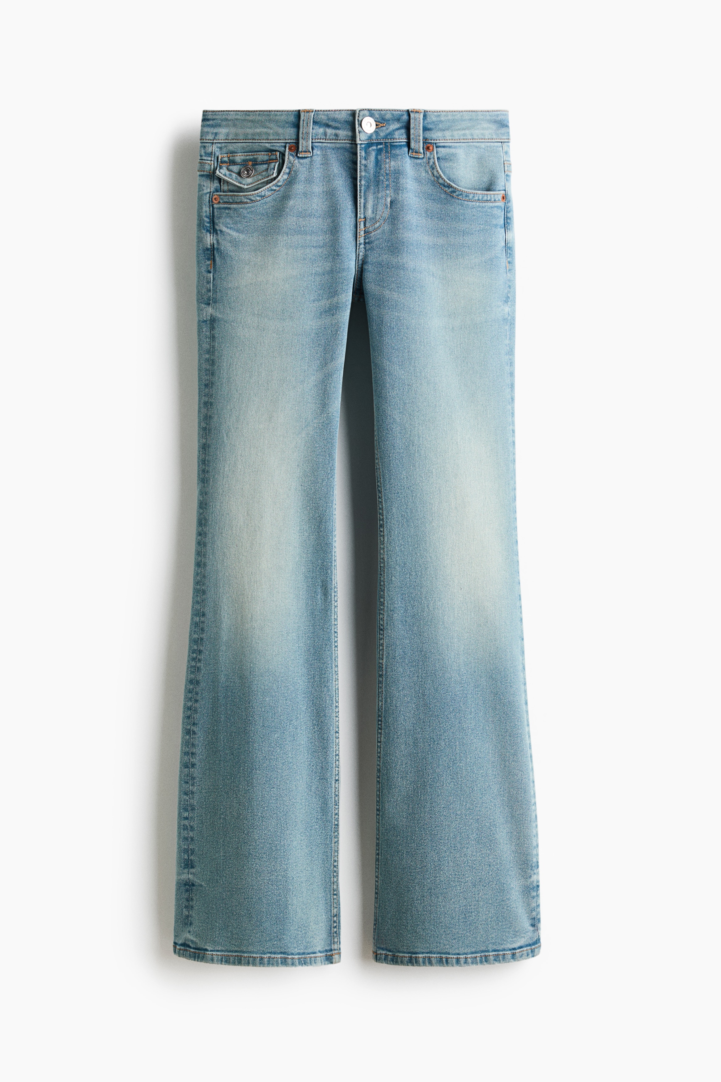 Flared Low Waist Jeans - Azul denim oscuro/Azul denim oscuro