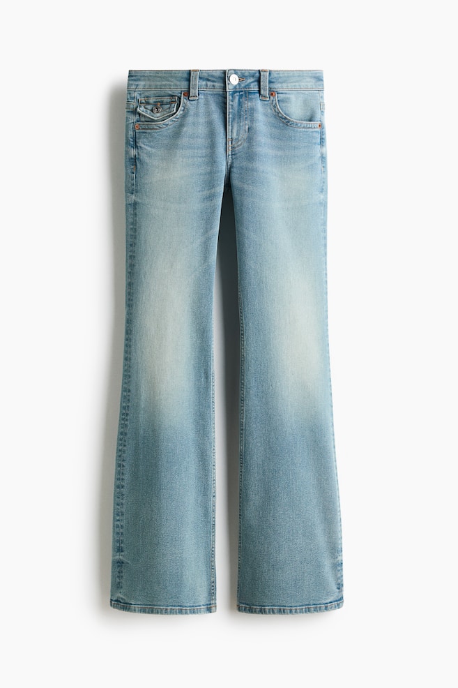 Flared Low Waist Jeans - Light denim blue/Dark denim blue/Dark denim blue/Dark denim blue - 1