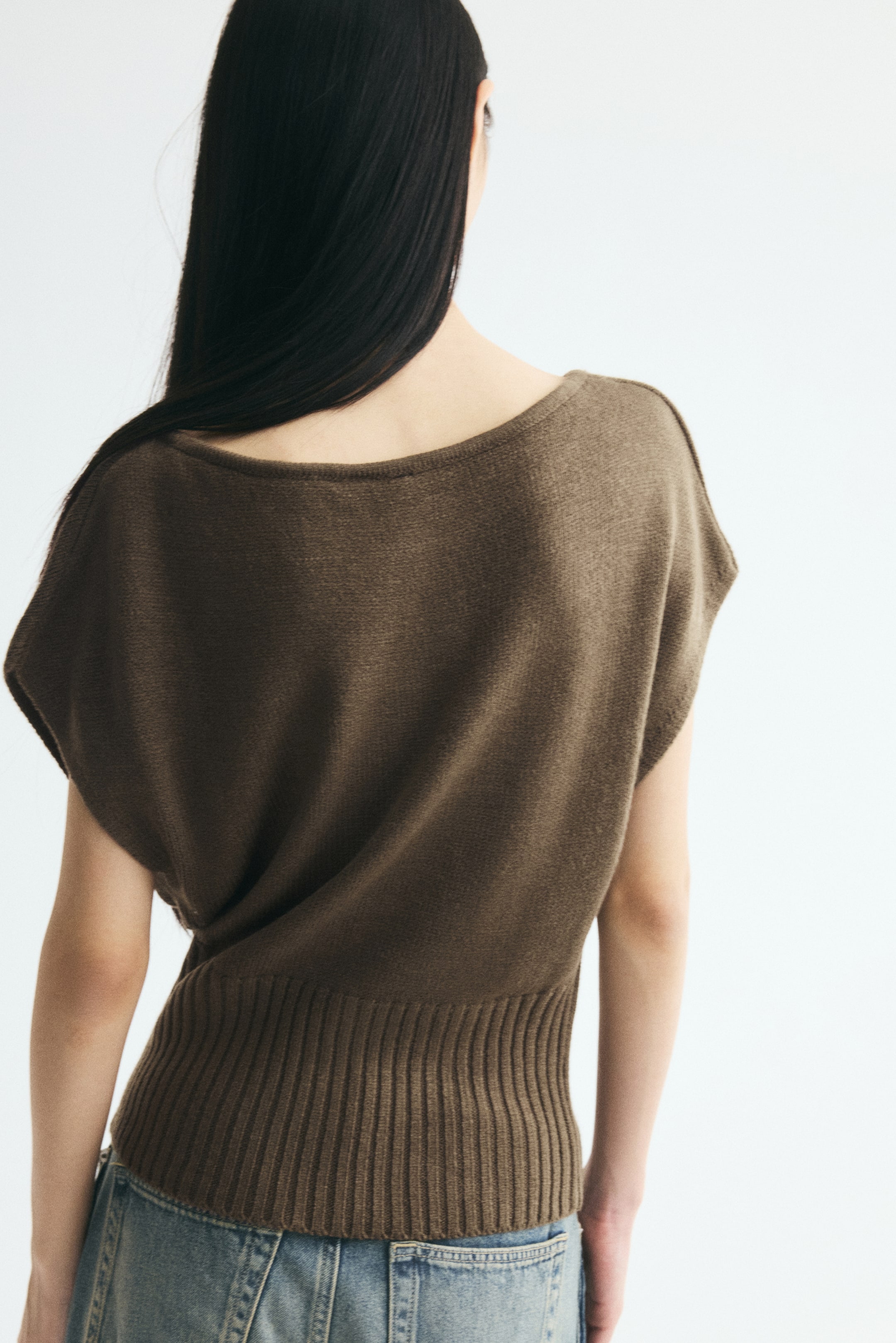 Knit Off-the-Shoulder Top