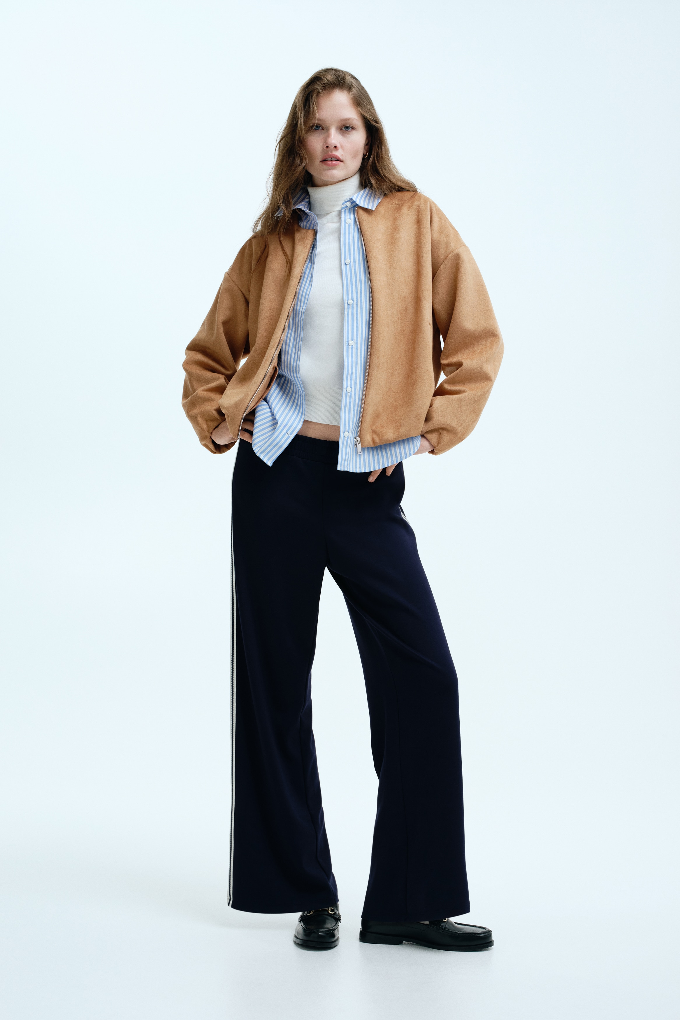 Oversized jersey jacket
