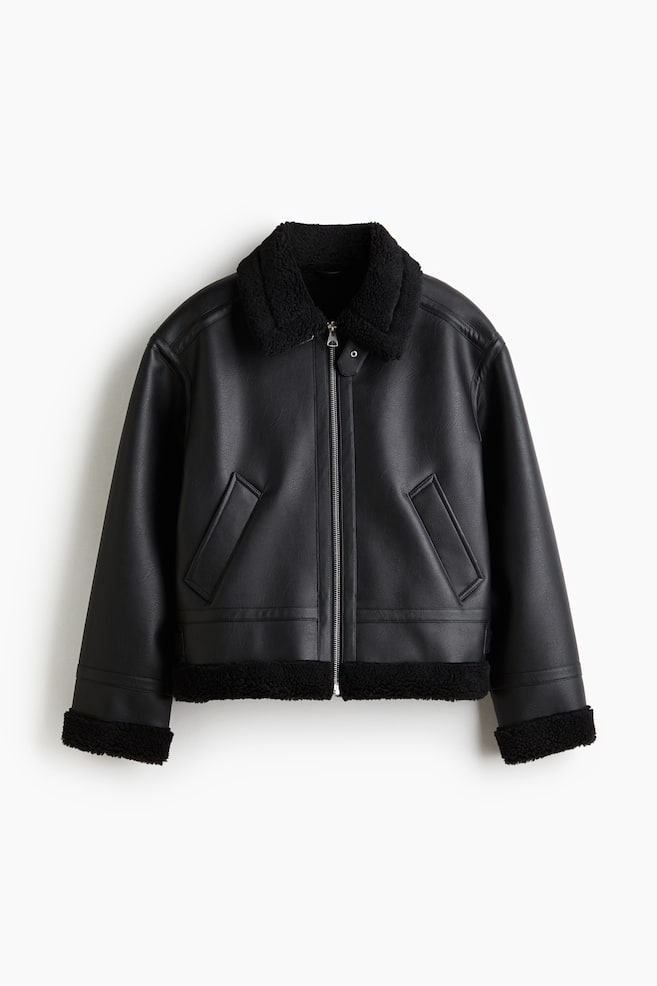 Veste aviateur - Noir - 1