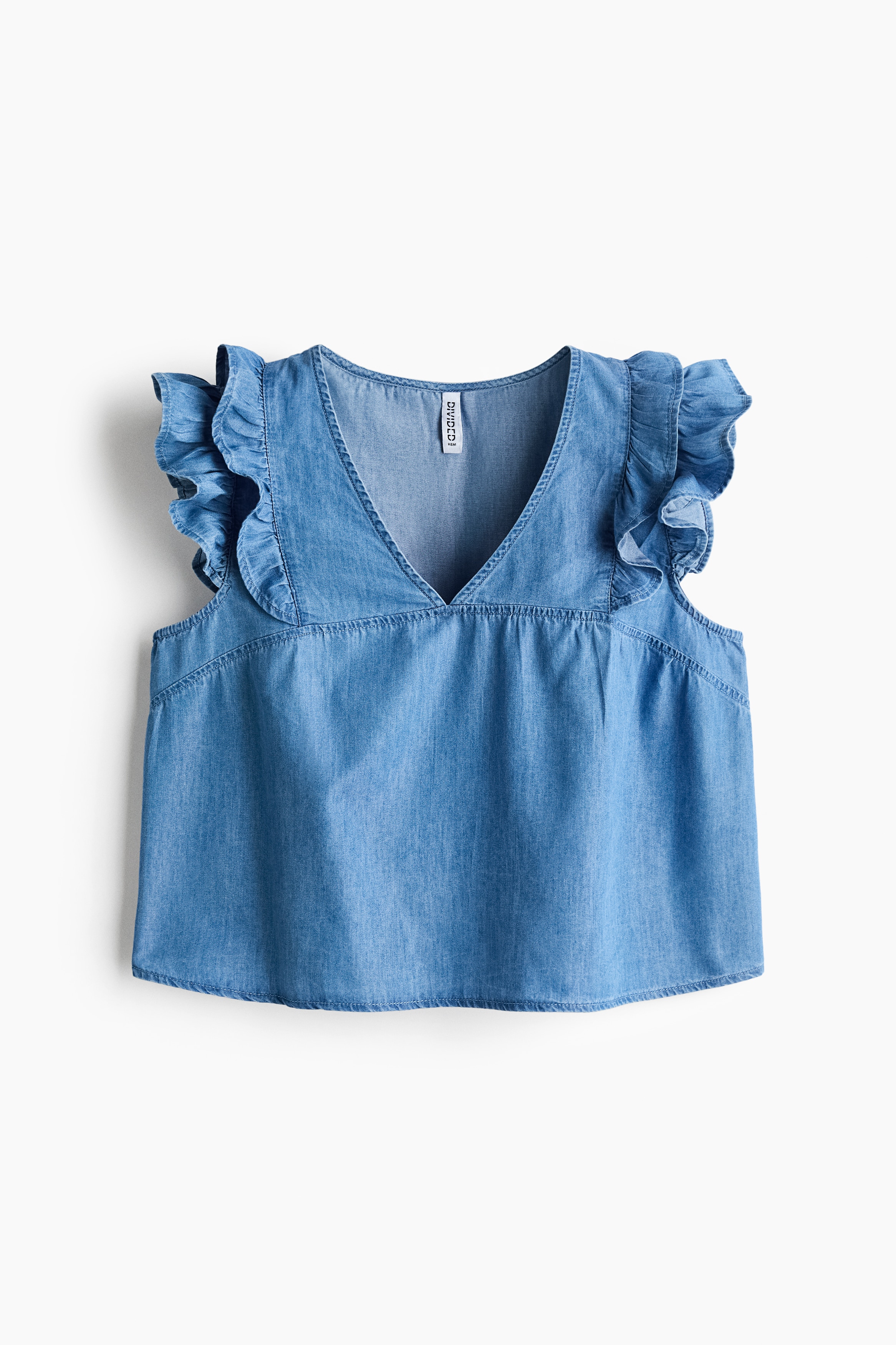 Frill-trimmed cotton poplin top from H&M - $14.99