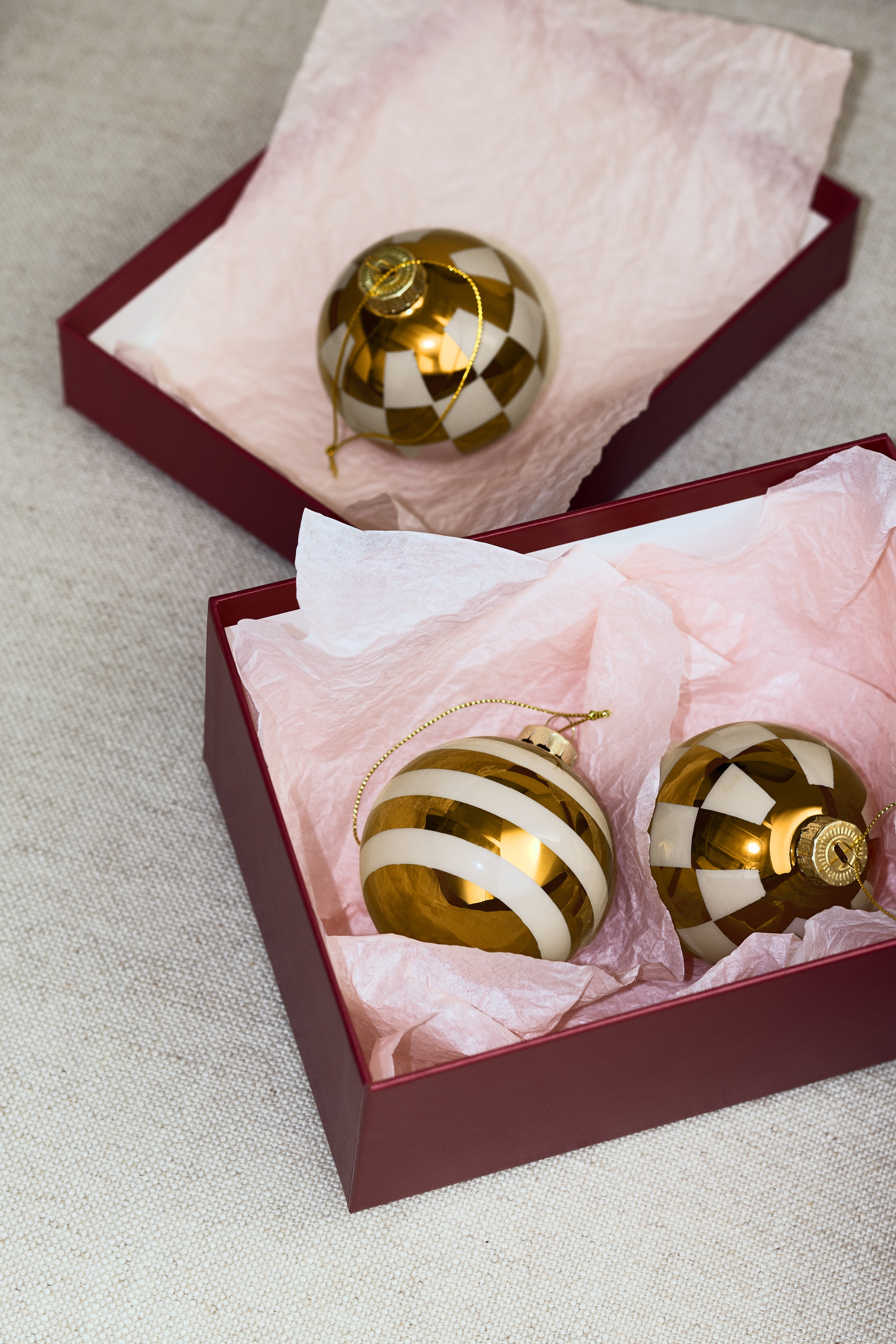 H & M - パターンボール 2個セット - ベージュ