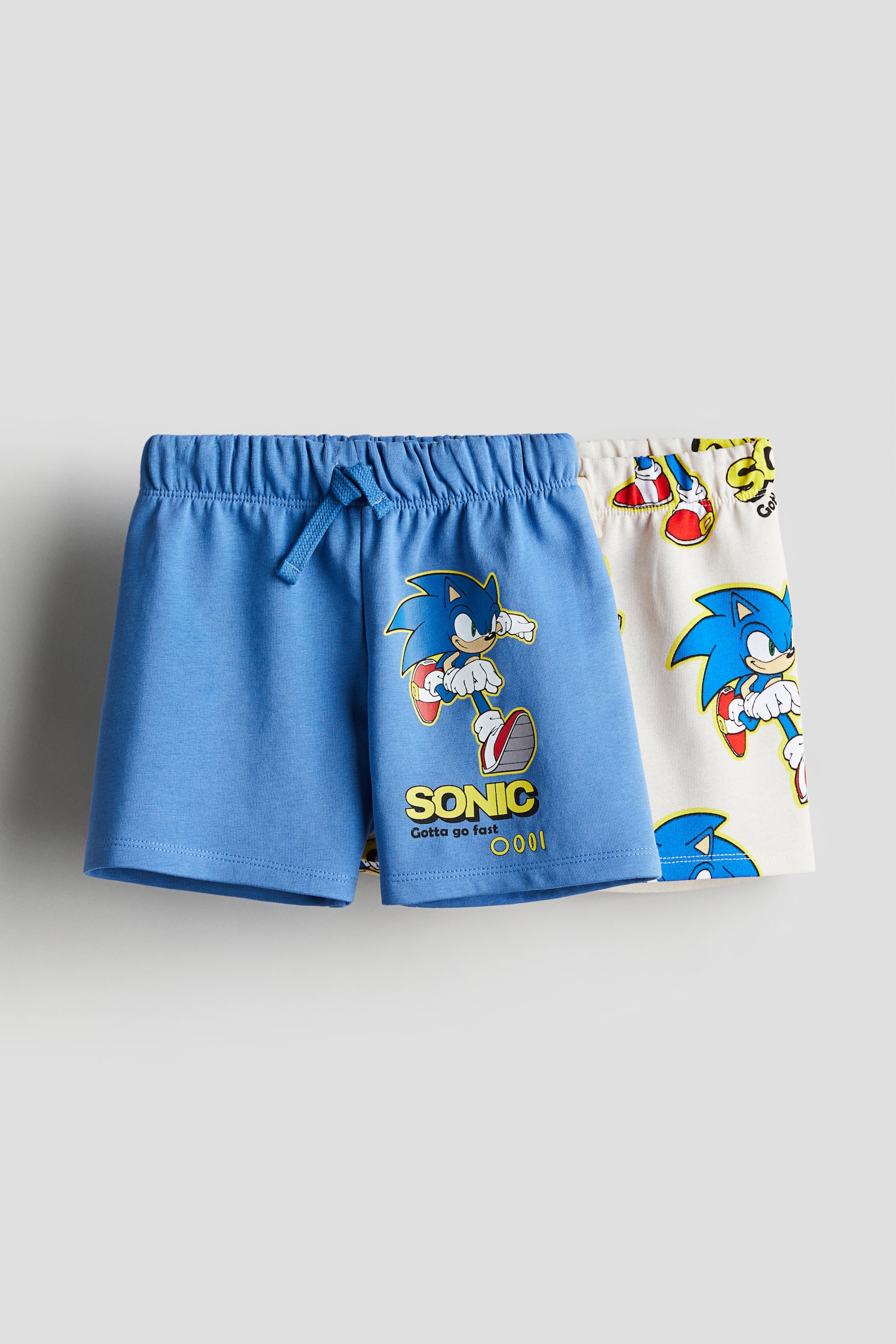 2-pack printed sweatshorts - Blue/Sonic the Hedgehog/Mint green/Pokémon/Light pink/Pokémon/Brown/Jurassic World - 1