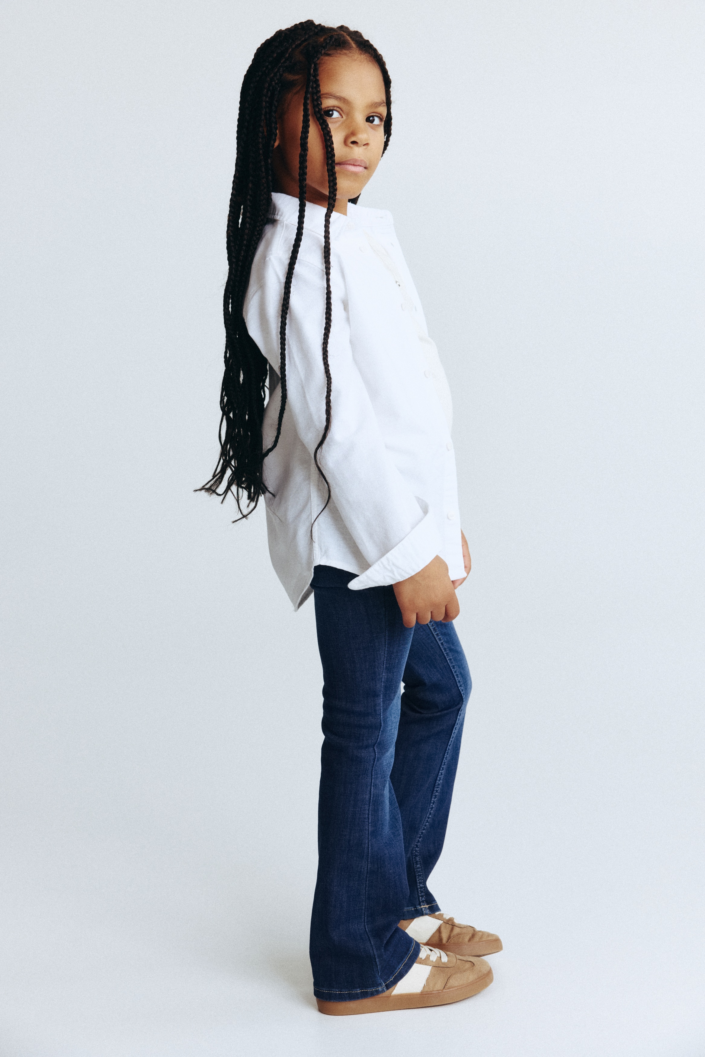 andmary Baby ribbon denim XS ⑤ andmary Baby ribbon denim XS