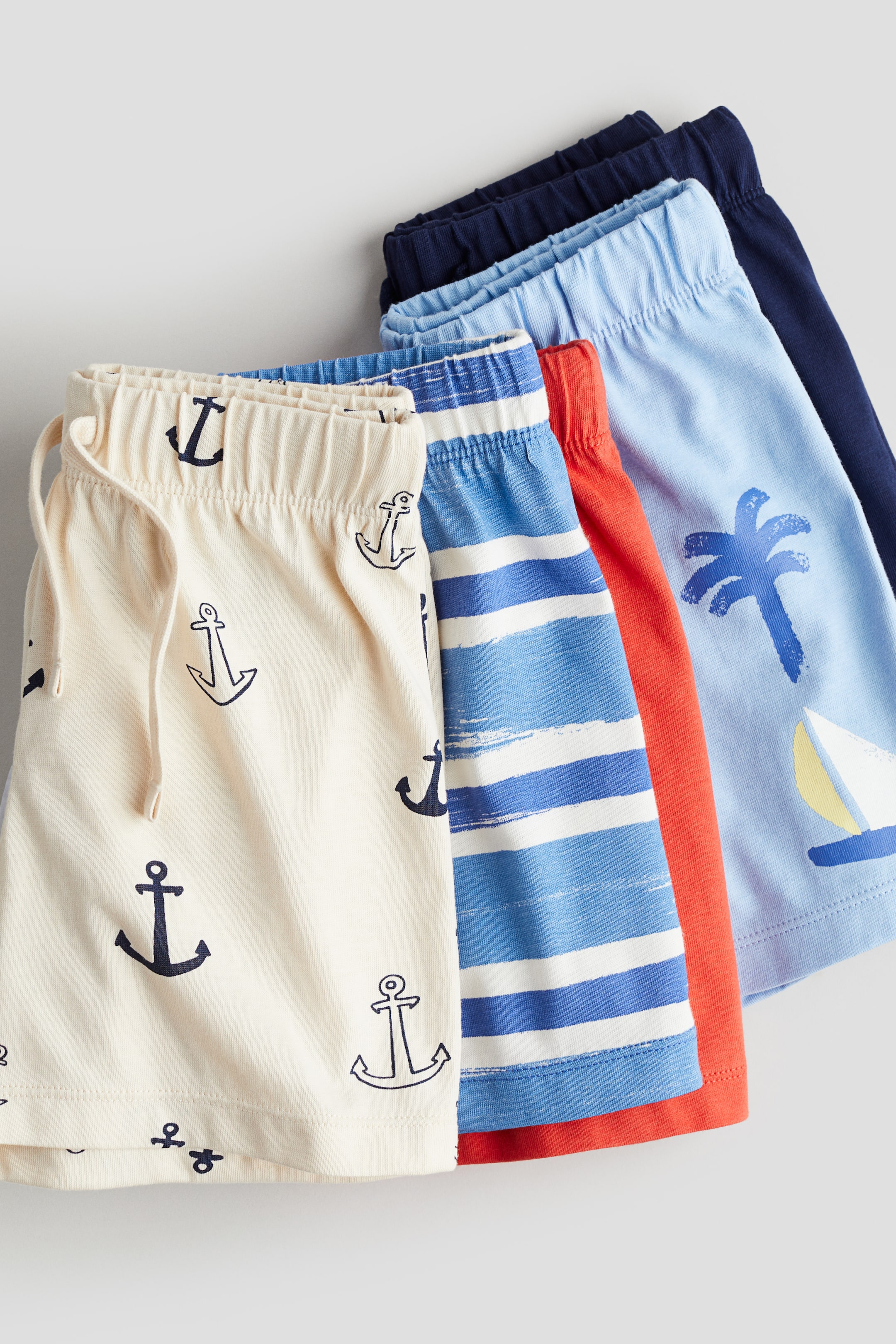 5-pack pull-on shorts - Light blue/Red - Kids | H&M GB