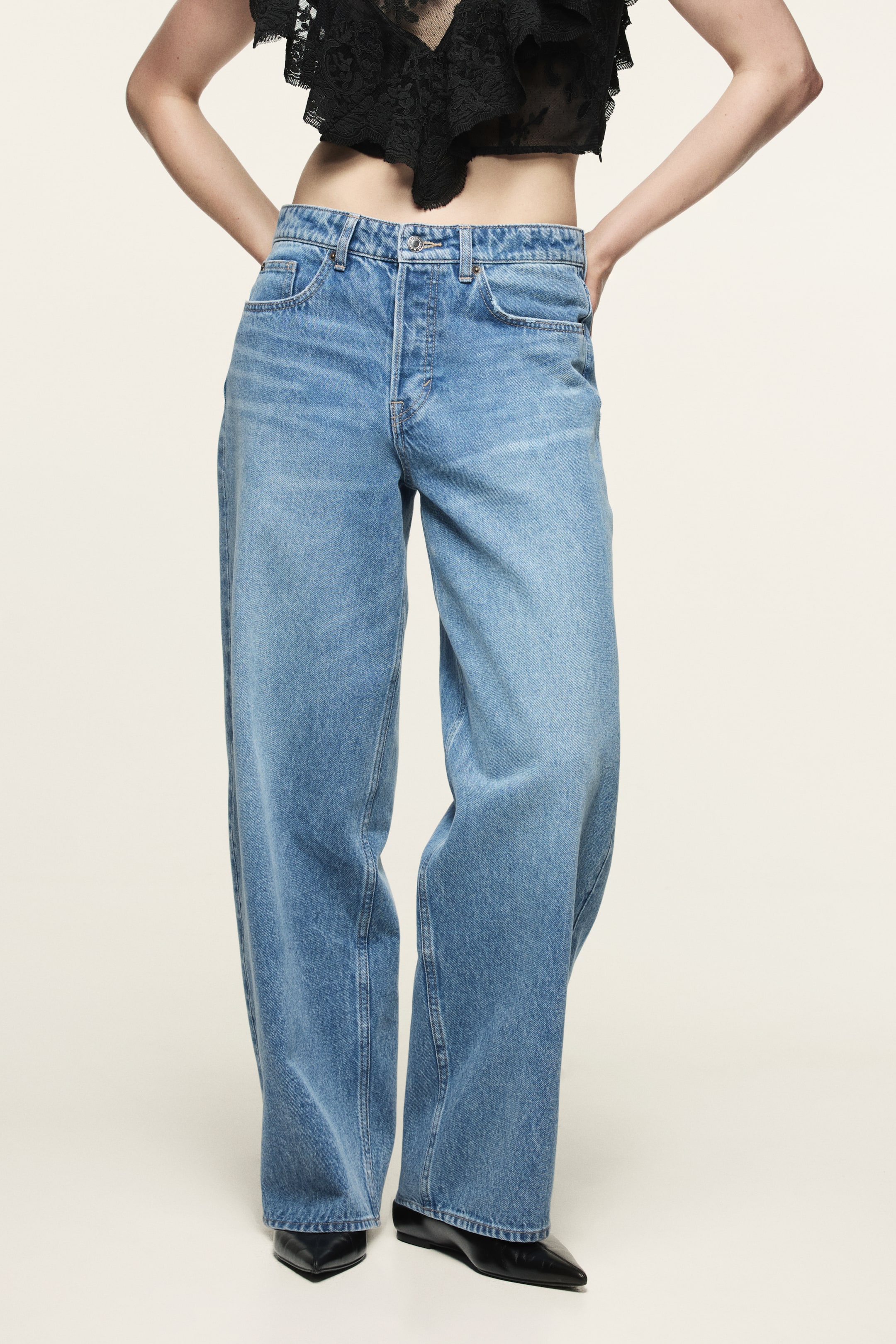 Jean flottant taille classique