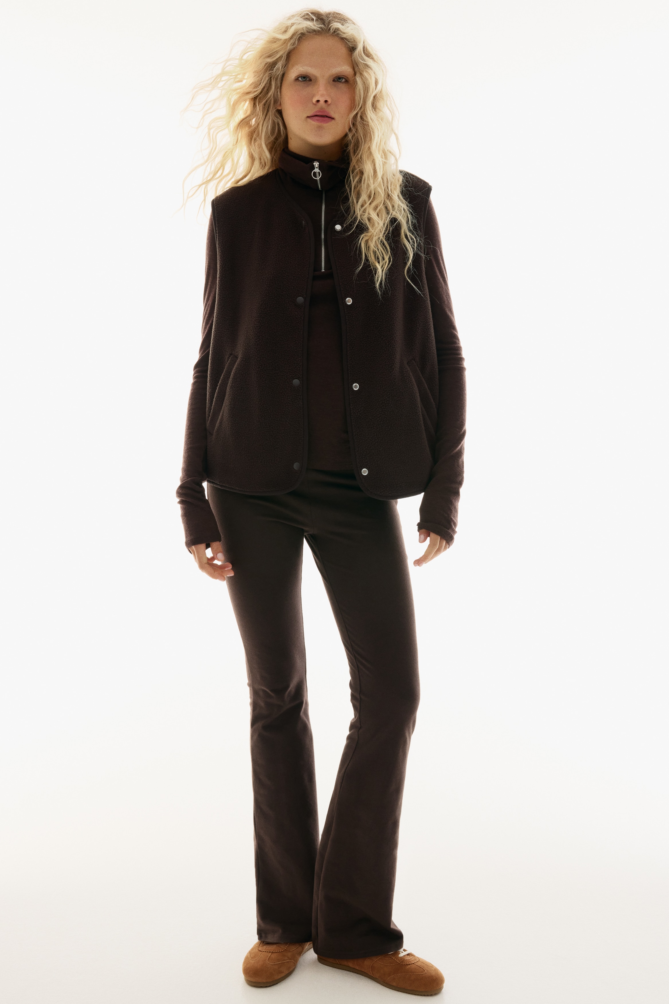 H & M - テディベスト - ブラウン