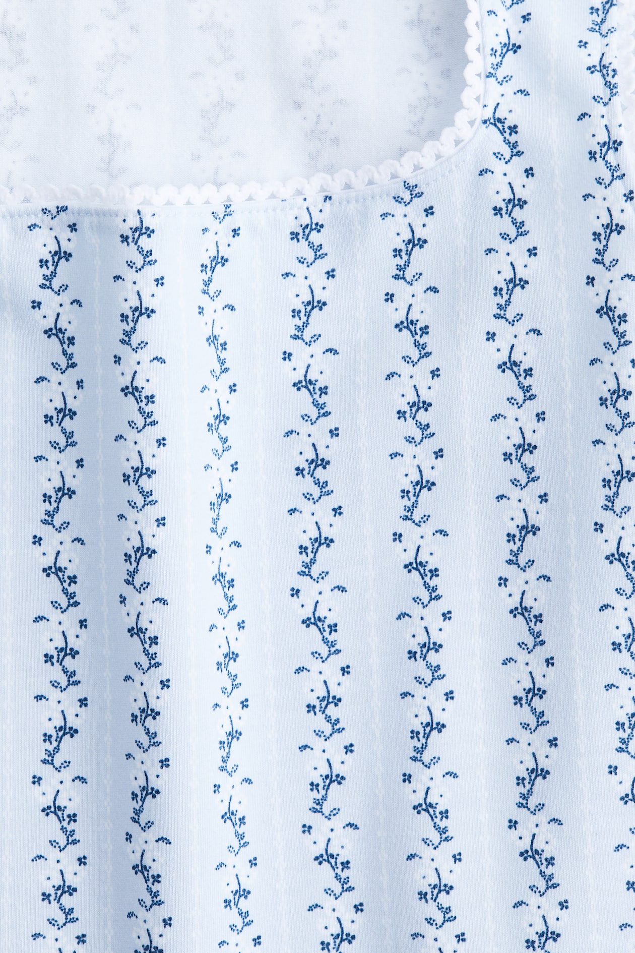 Picot-Trimmed Sleeveless Top - image 2