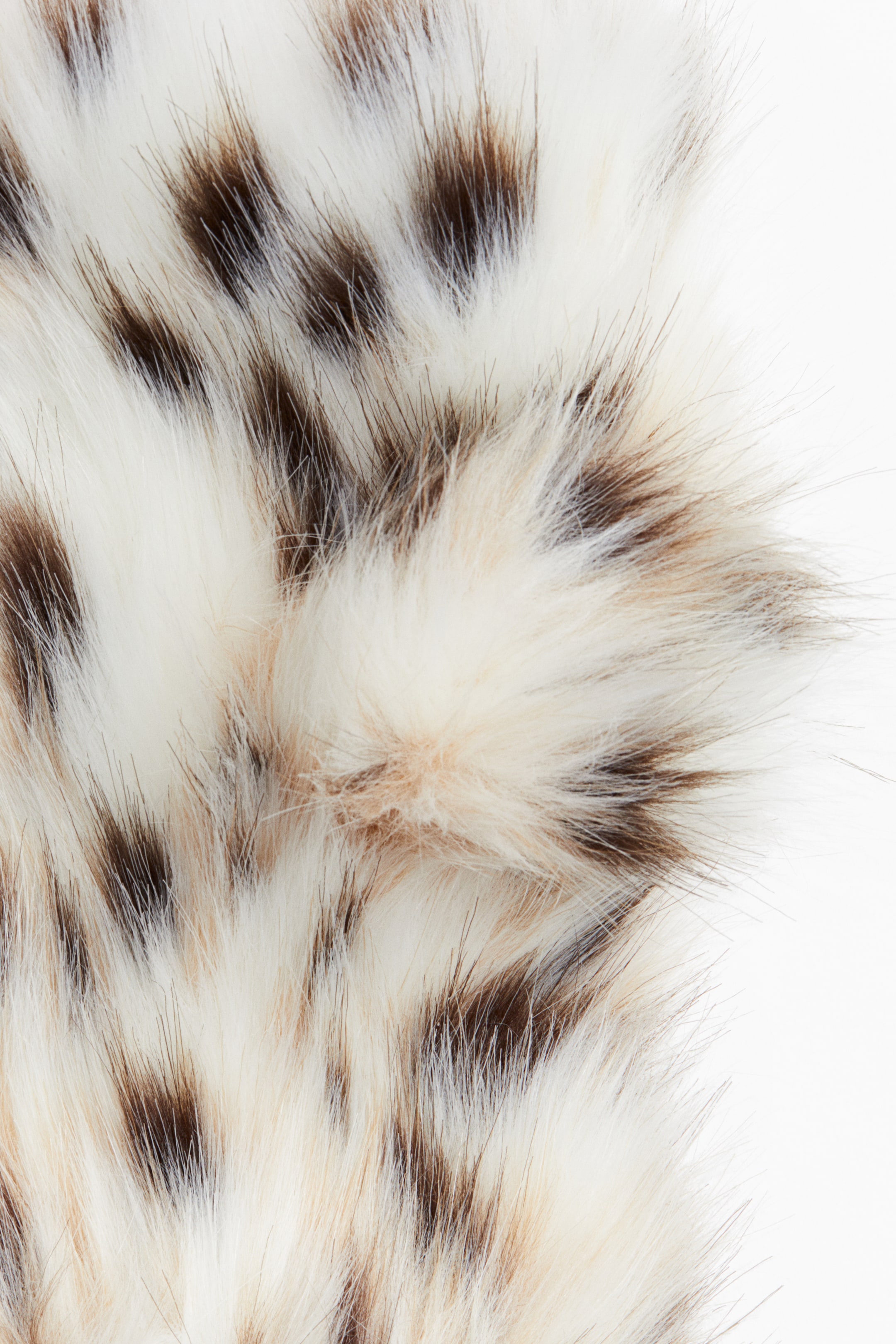 Ampliar la imagen: Guantes sin dedos en pelo sintético - Blanco/Lunares - Ladies | H&M MX 2