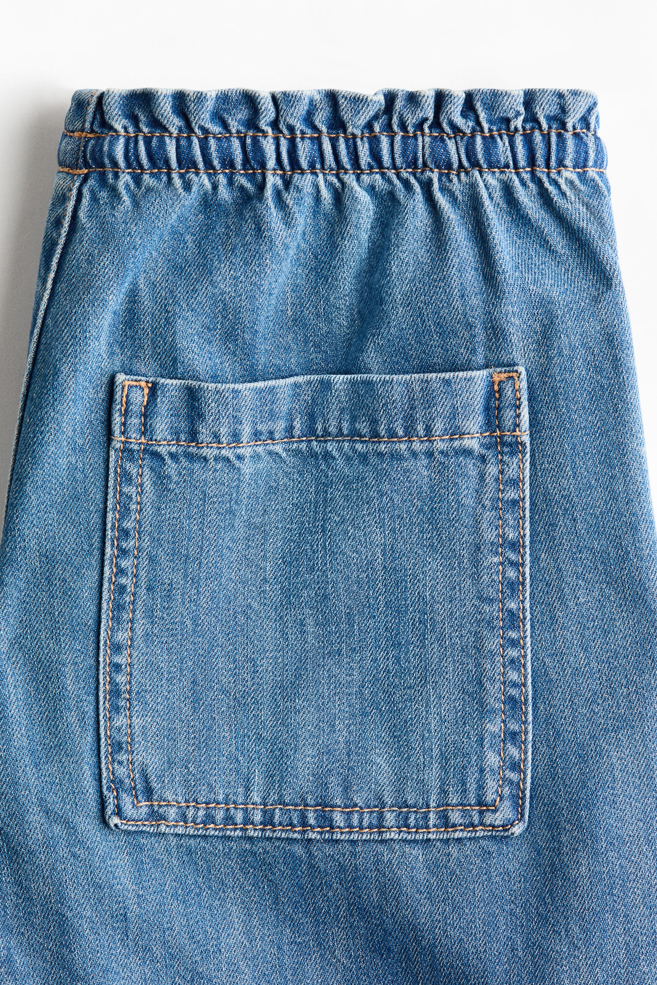 Pantalon en denim à taille élastique
