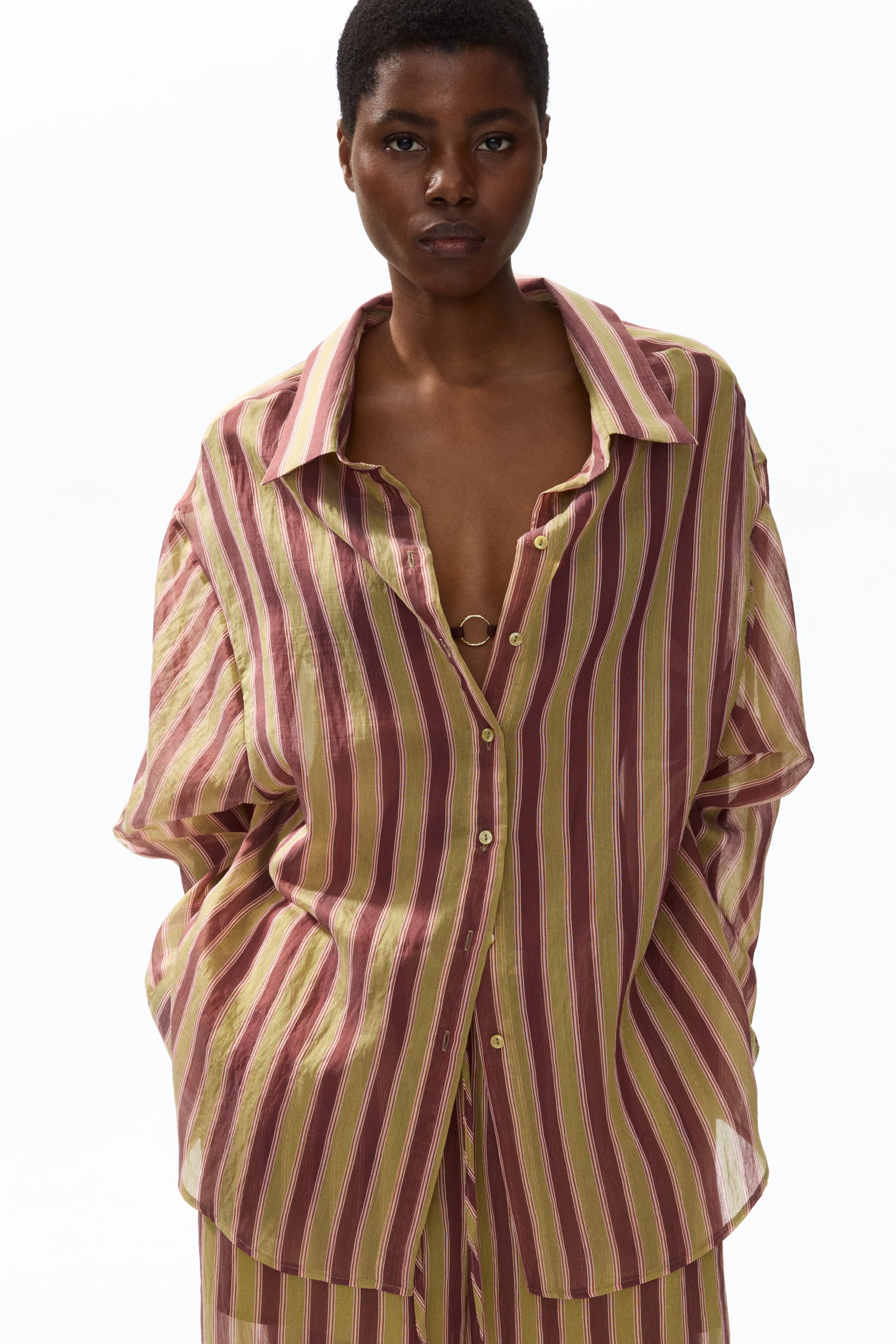 Oversized Lyocell-Blend Shirt