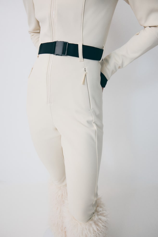 Waterafstotende ski-overall - Roomwit/Zwart - 1