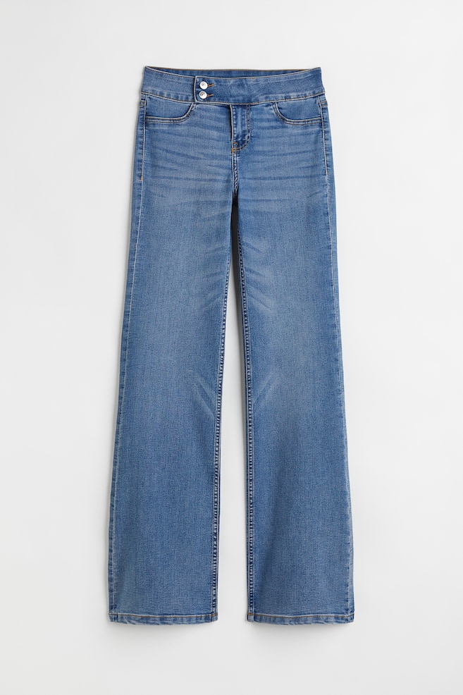 Flared Low Jeans - Denim blue - 1