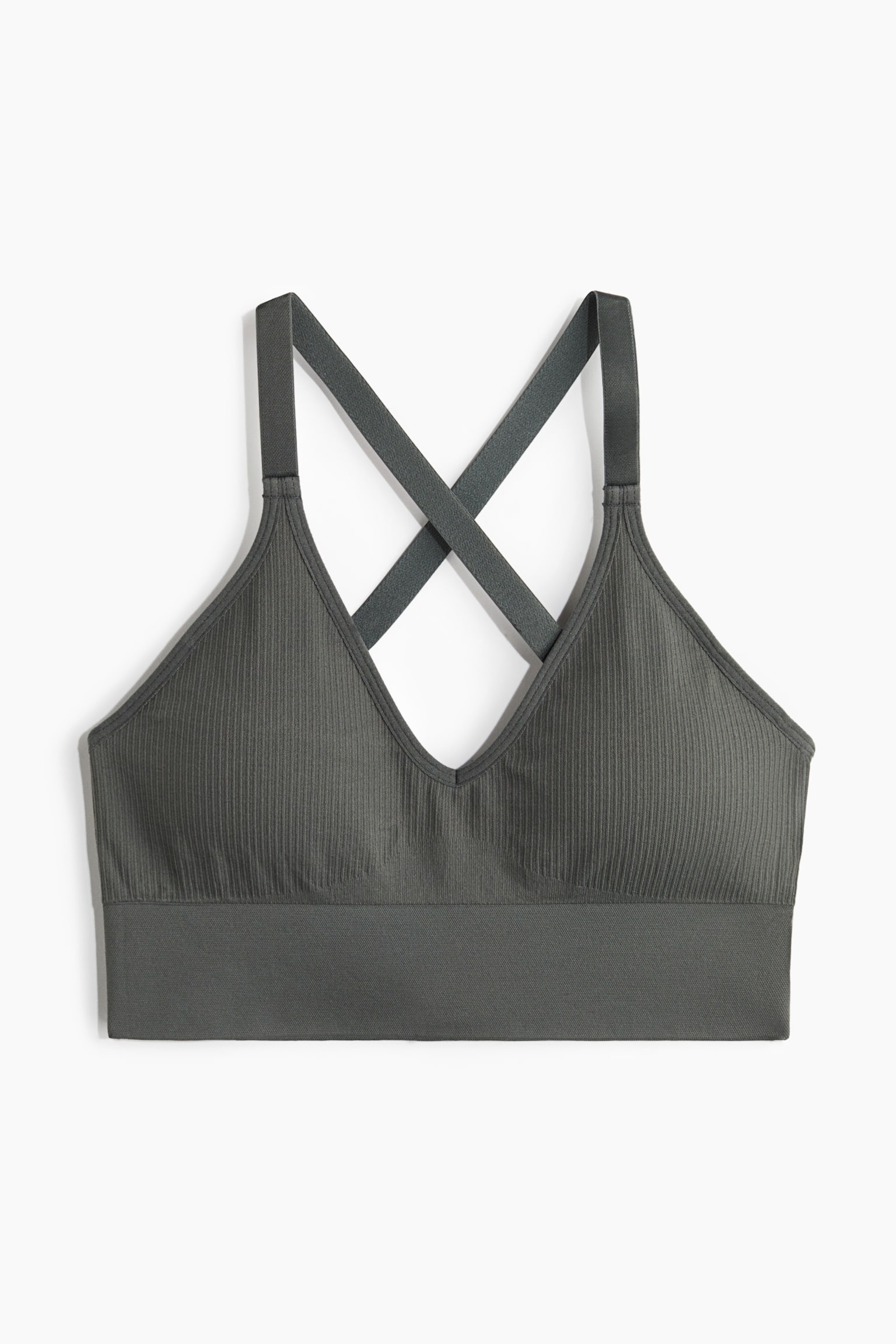 Seamless Medium Support Sports bra in DryMove™ - Dark grey/Light beige/Grey marl/Black/Greige marl - 1