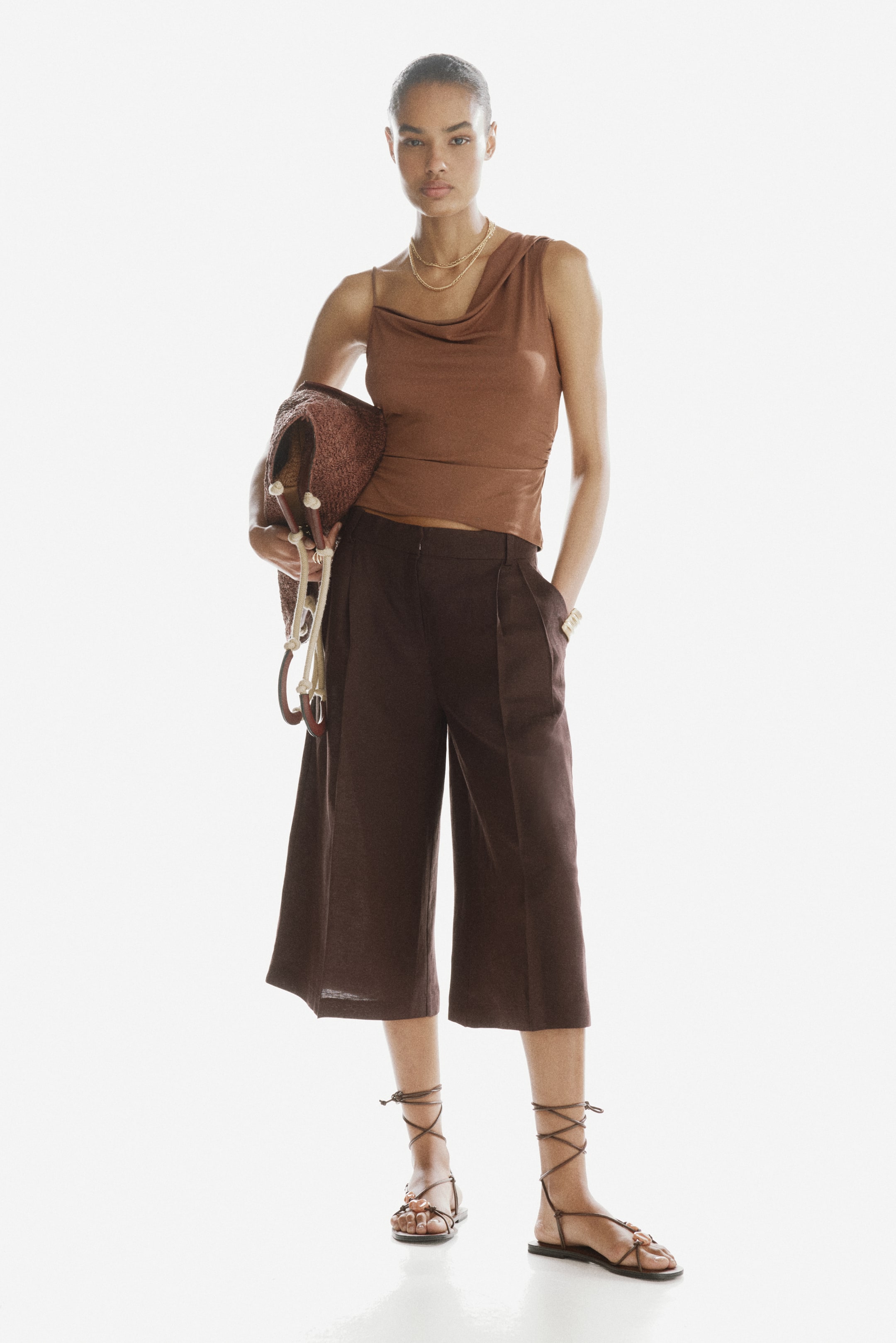 Draped Asymmetric Top