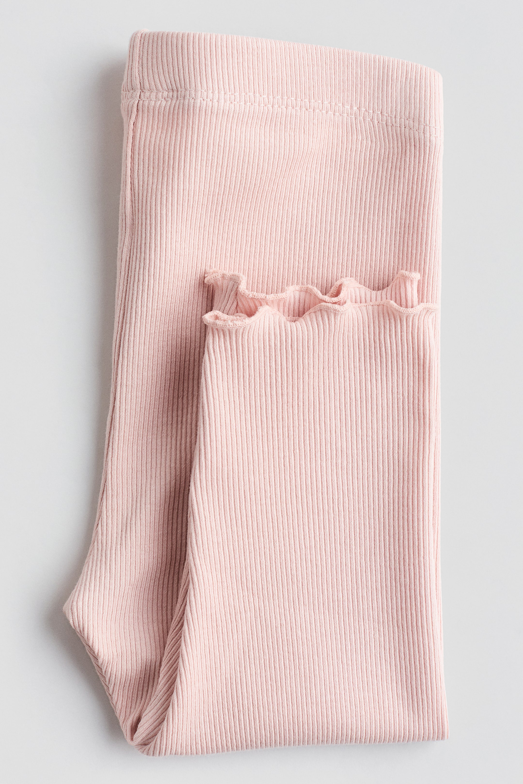 Ver imagem maior: Leggings caneladas em algodão - Rosa claro - CRIANÇA | H&M PT 2