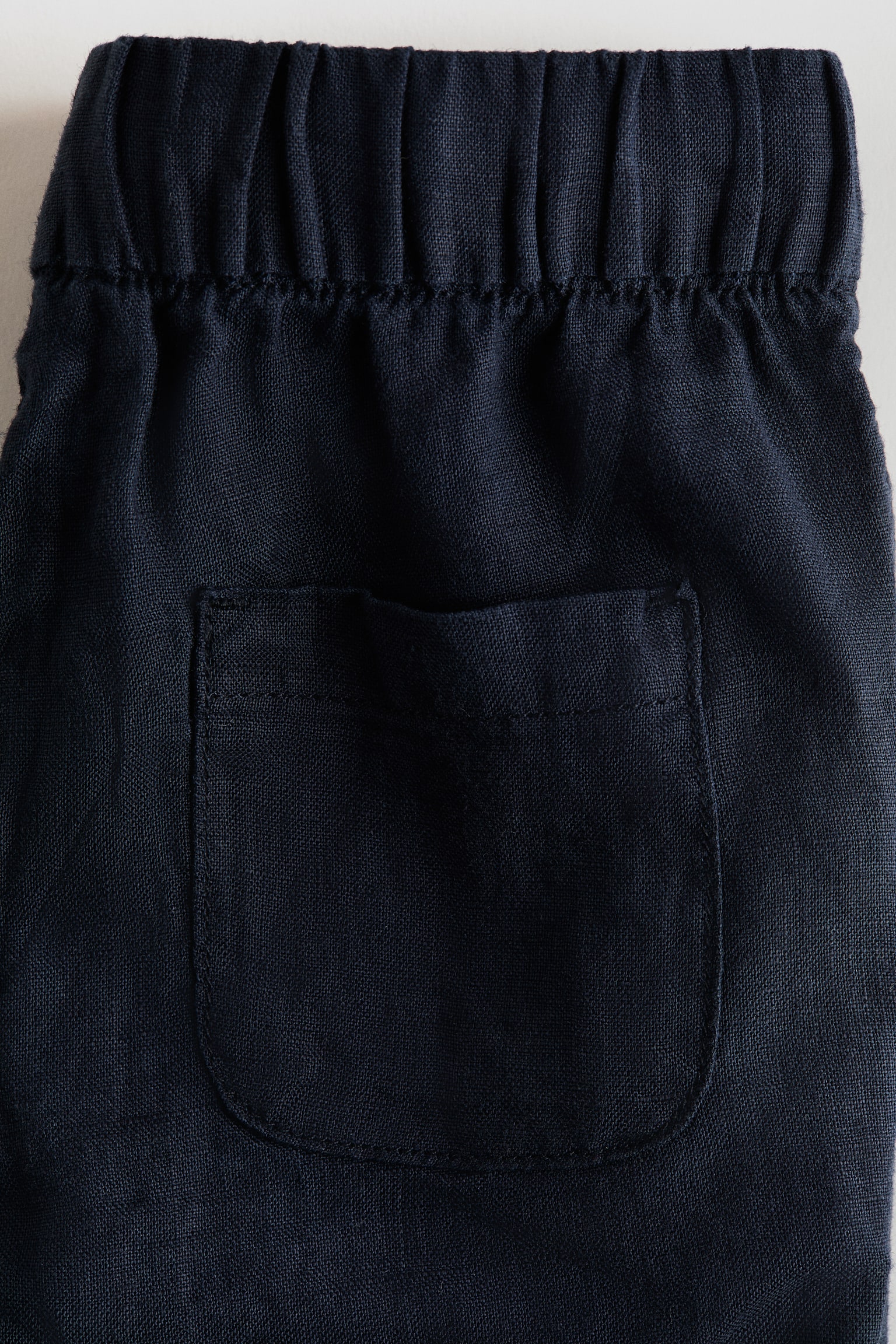 Linnebyxa - Marinblå/Ljusbeige - 6