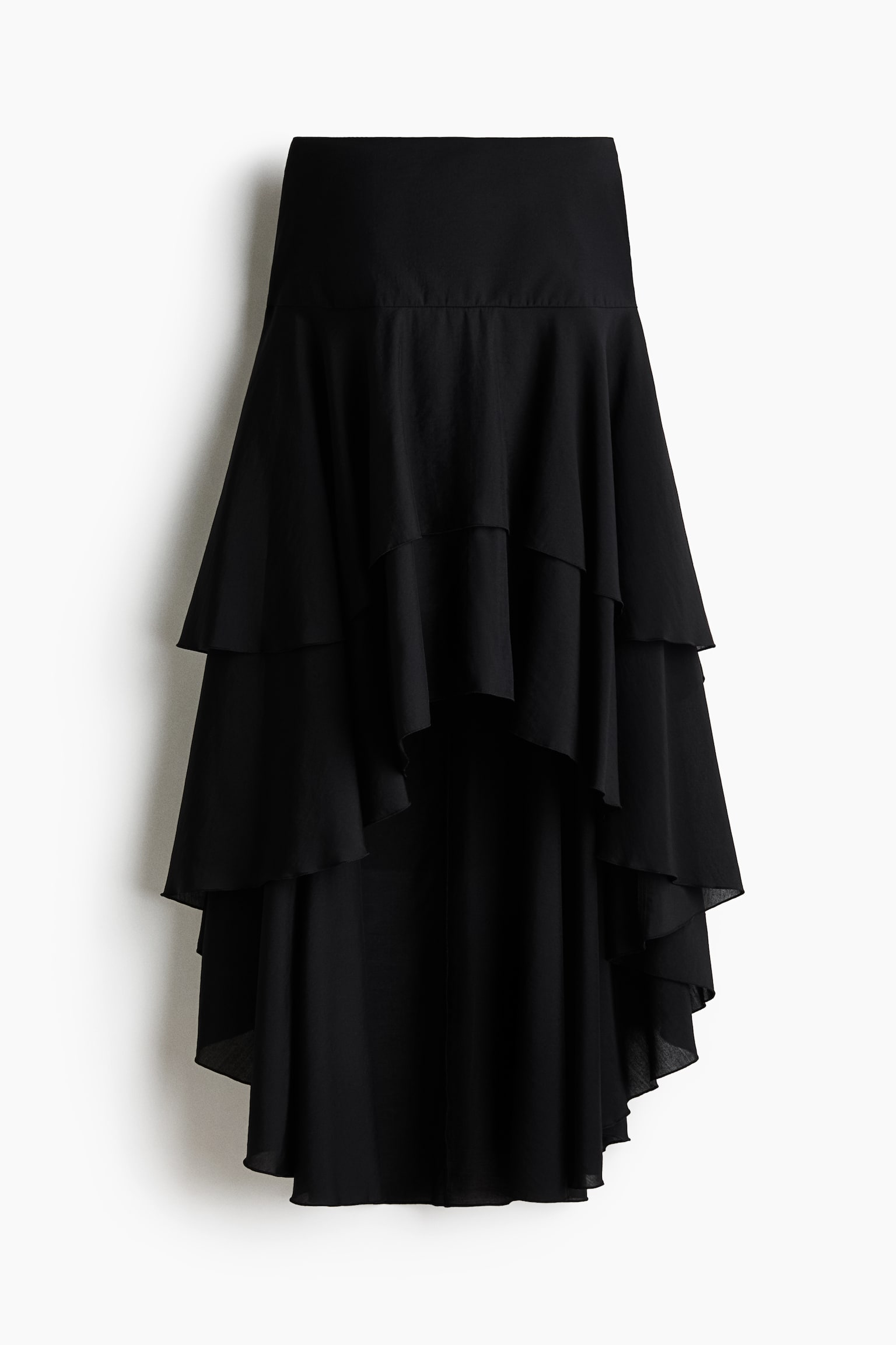 Tiered skirt - Black - 2