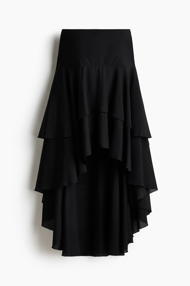 Tiered Skirt - Black - 1