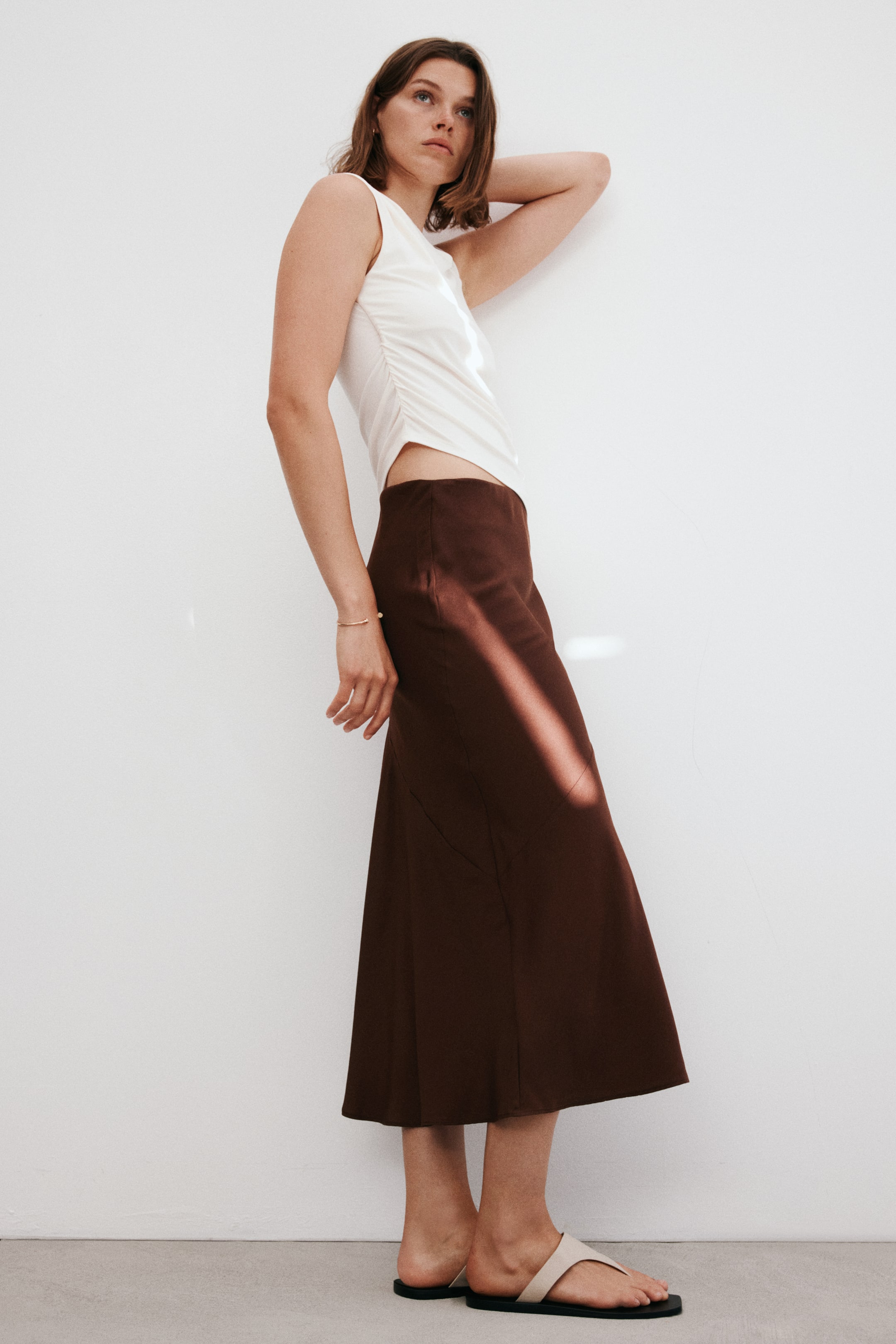 Satin Slip Skirt