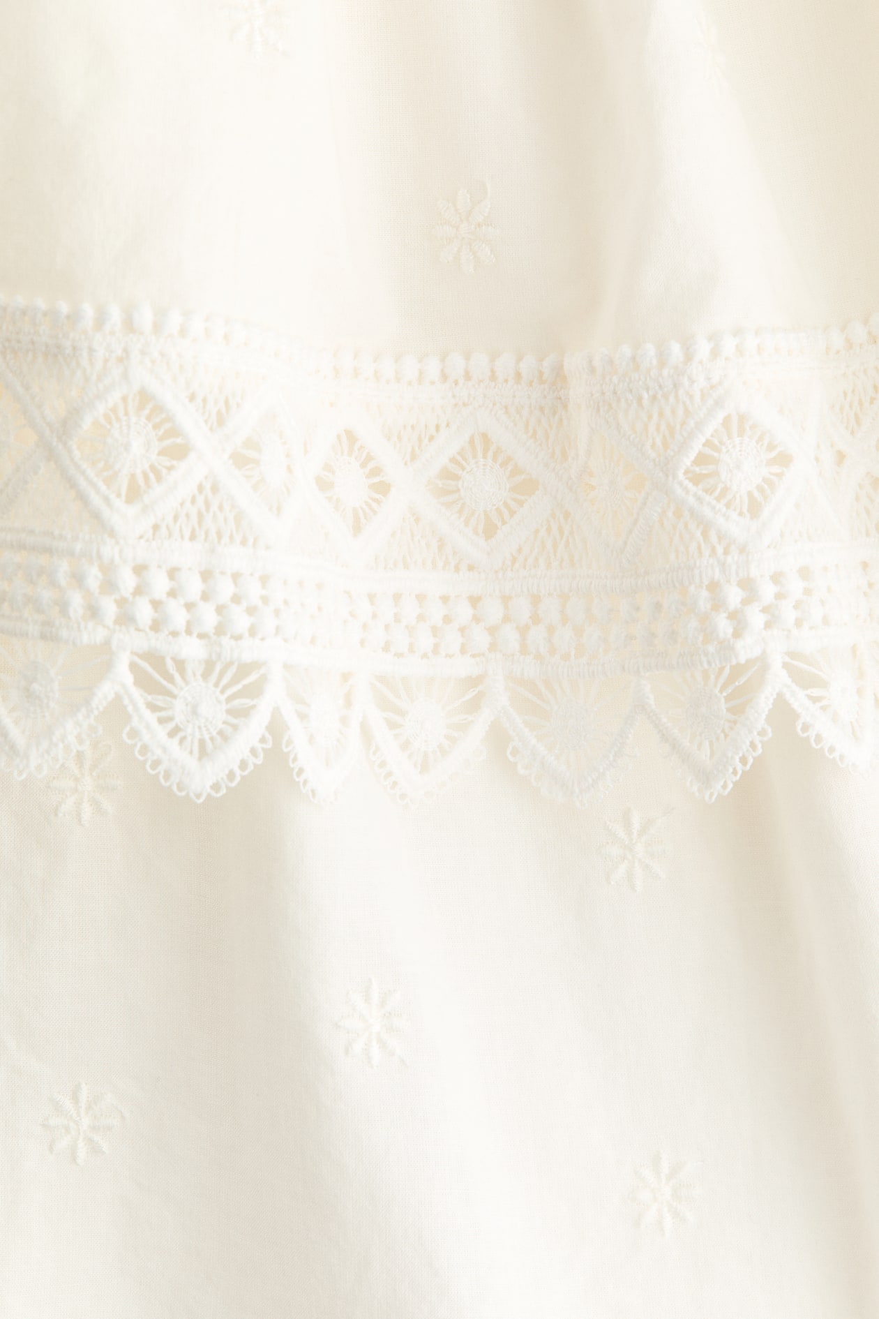 Lace-Trimmed Cotton Dress - image 3