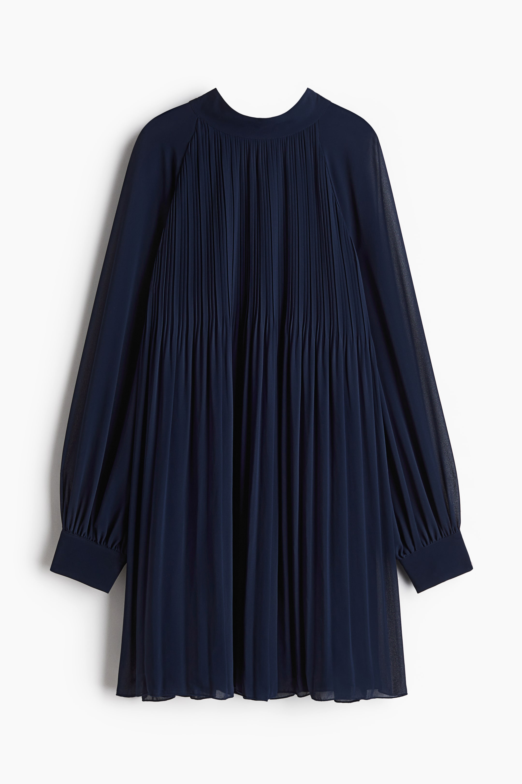 Pleated Chiffon Dress